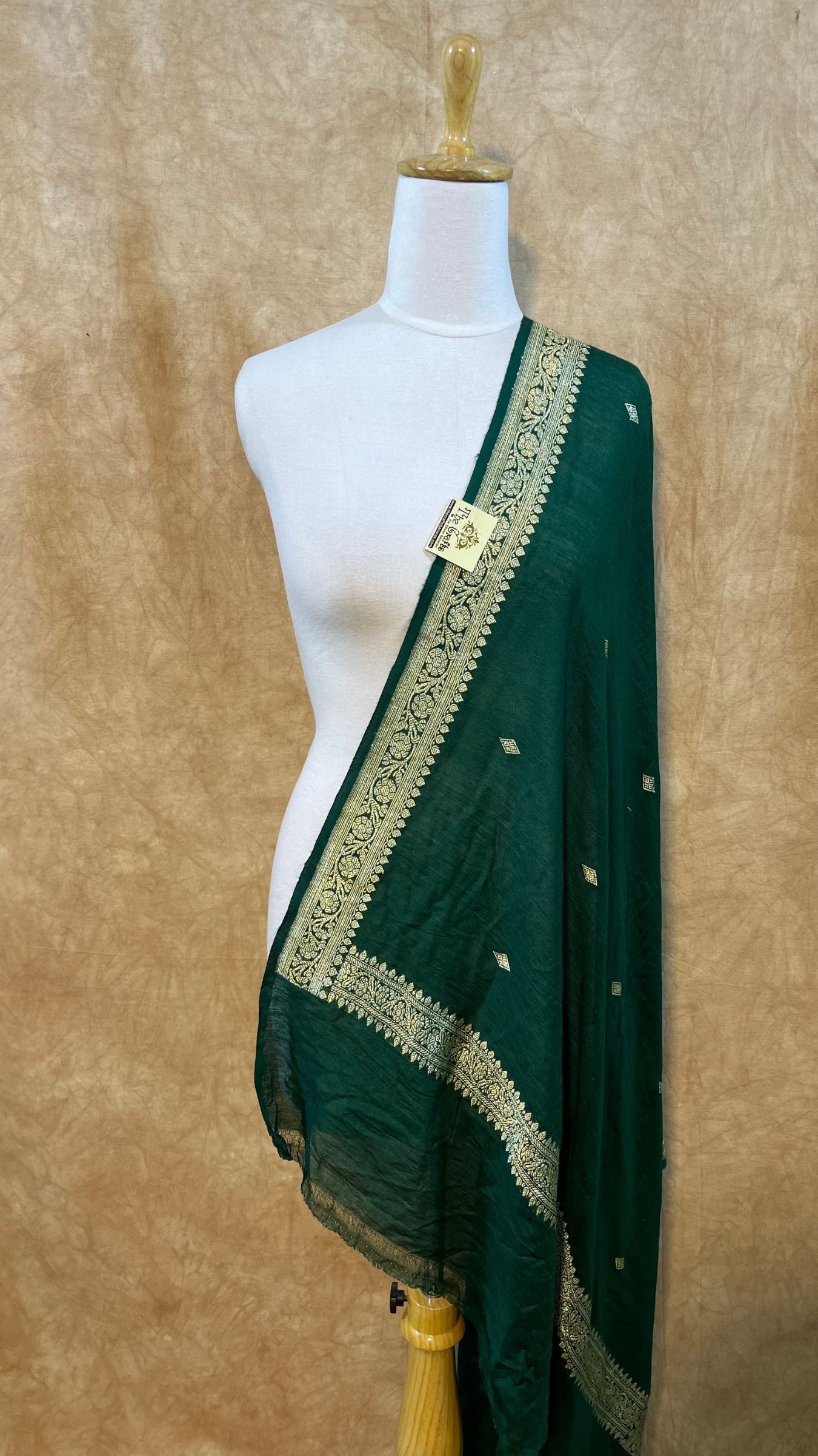 Pure Moonga Silk Banarasi Handloom Dupatta