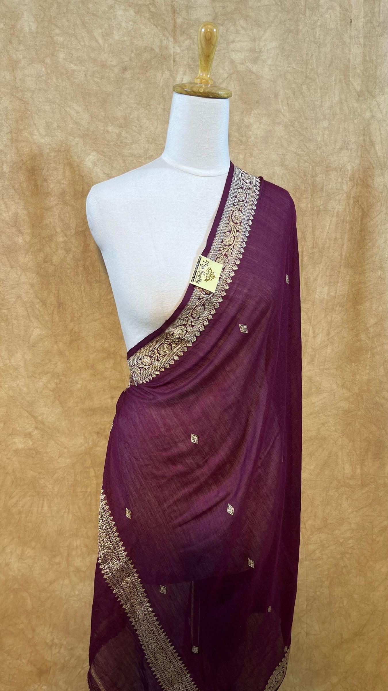 Pure Moonga Silk Banarasi Handloom Dupatta