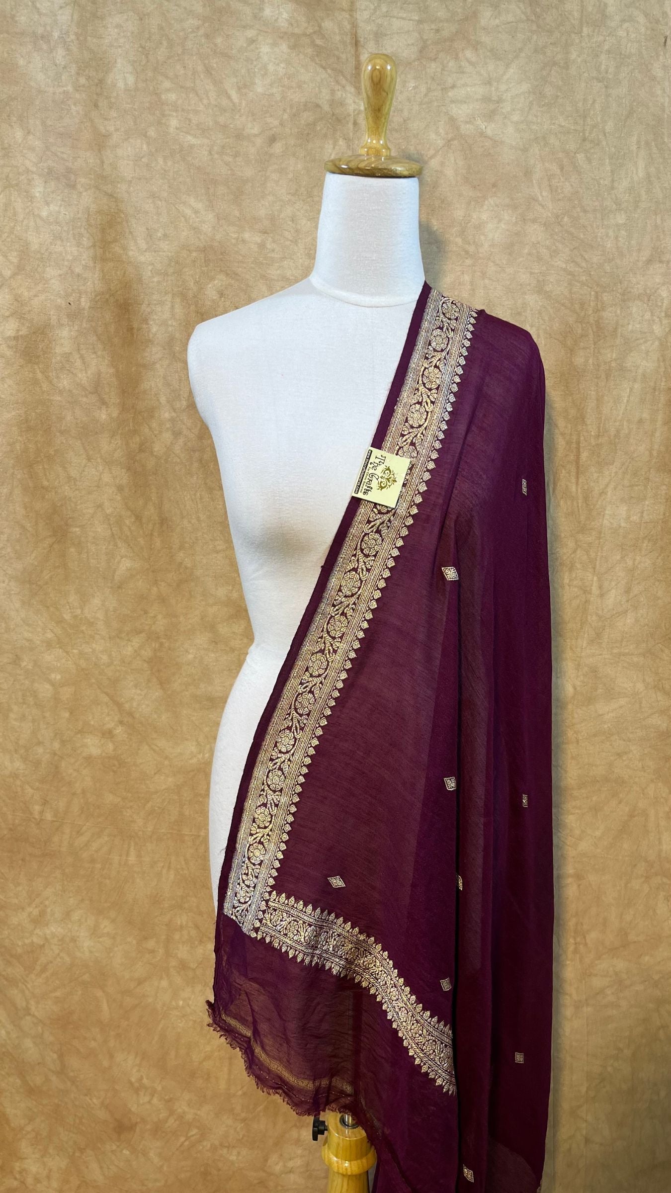 Pure Moonga Silk Banarasi Handloom Dupatta