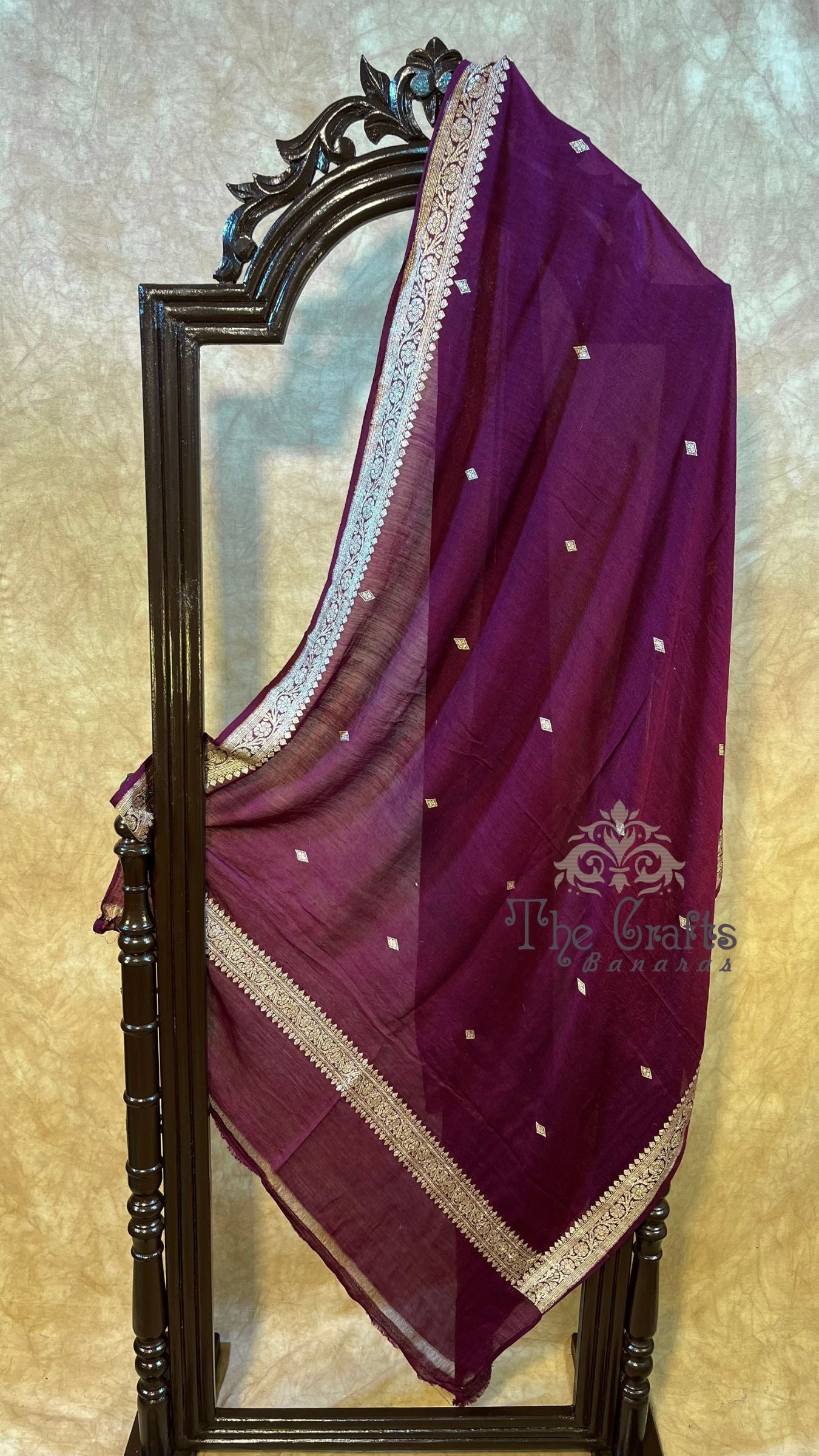 Pure Moonga Silk Banarasi Handloom Dupatta