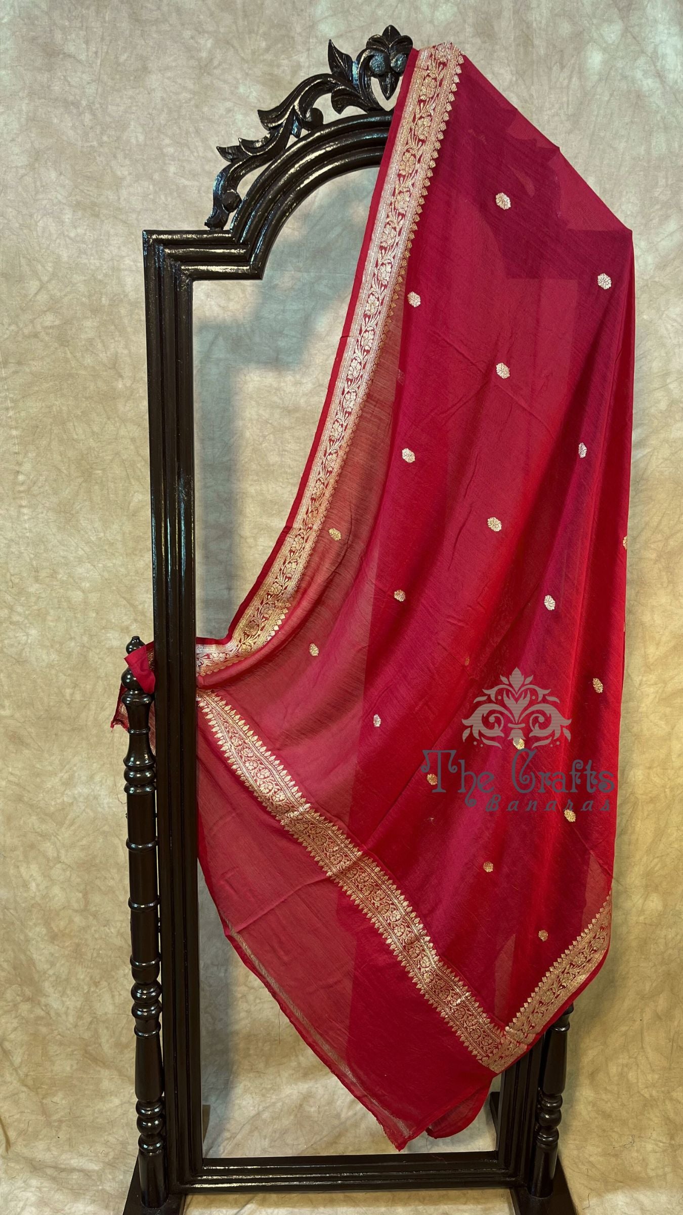 Pure Moonga Silk Banarasi Handloom Dupatta