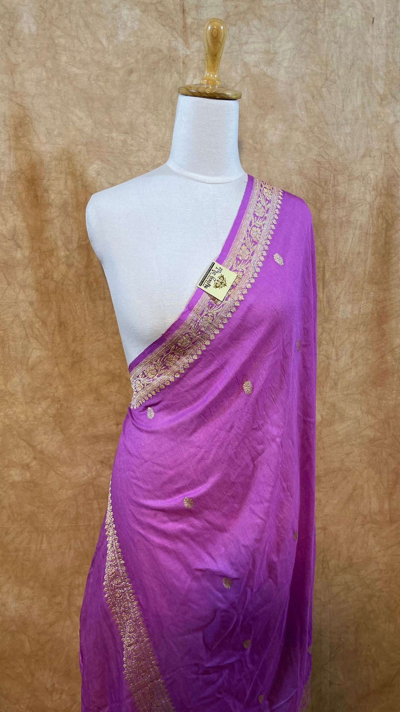 Pure Moonga Silk Banarasi Handloom Dupatta