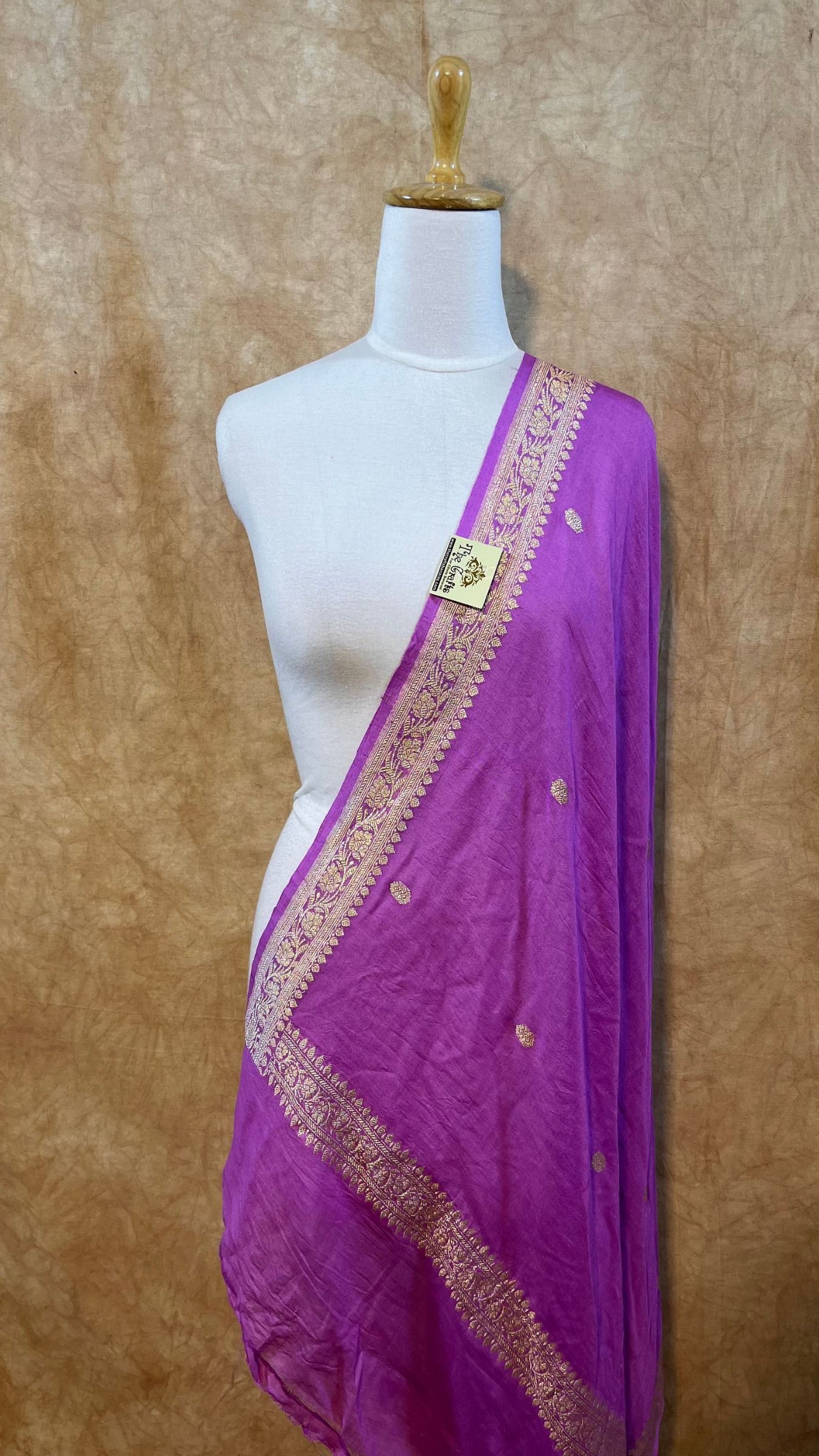 Pure Moonga Silk Banarasi Handloom Dupatta