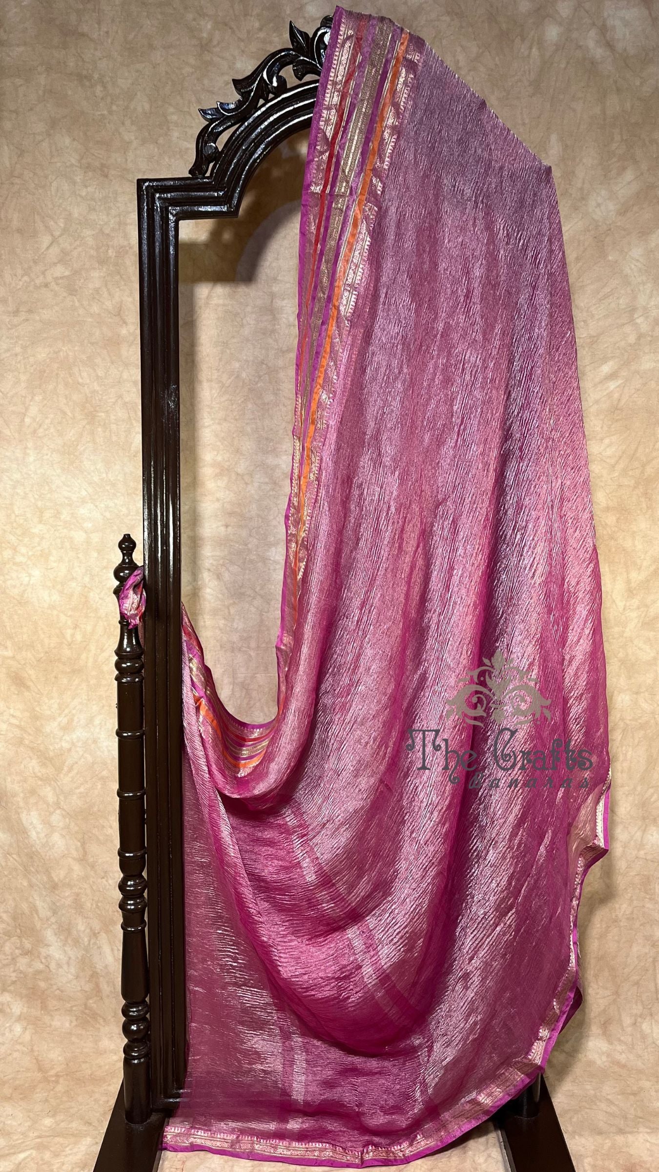 Pure Crush Tissue Silk Banarasi Saree