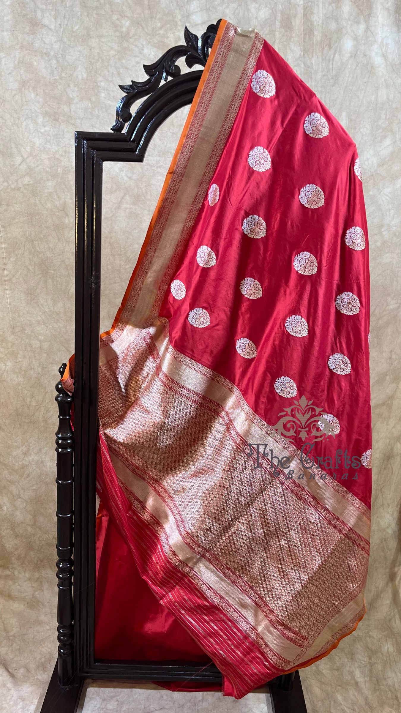 Pure Katan Silk Handloom Banarasi Saree - Kadhua sona rupa work