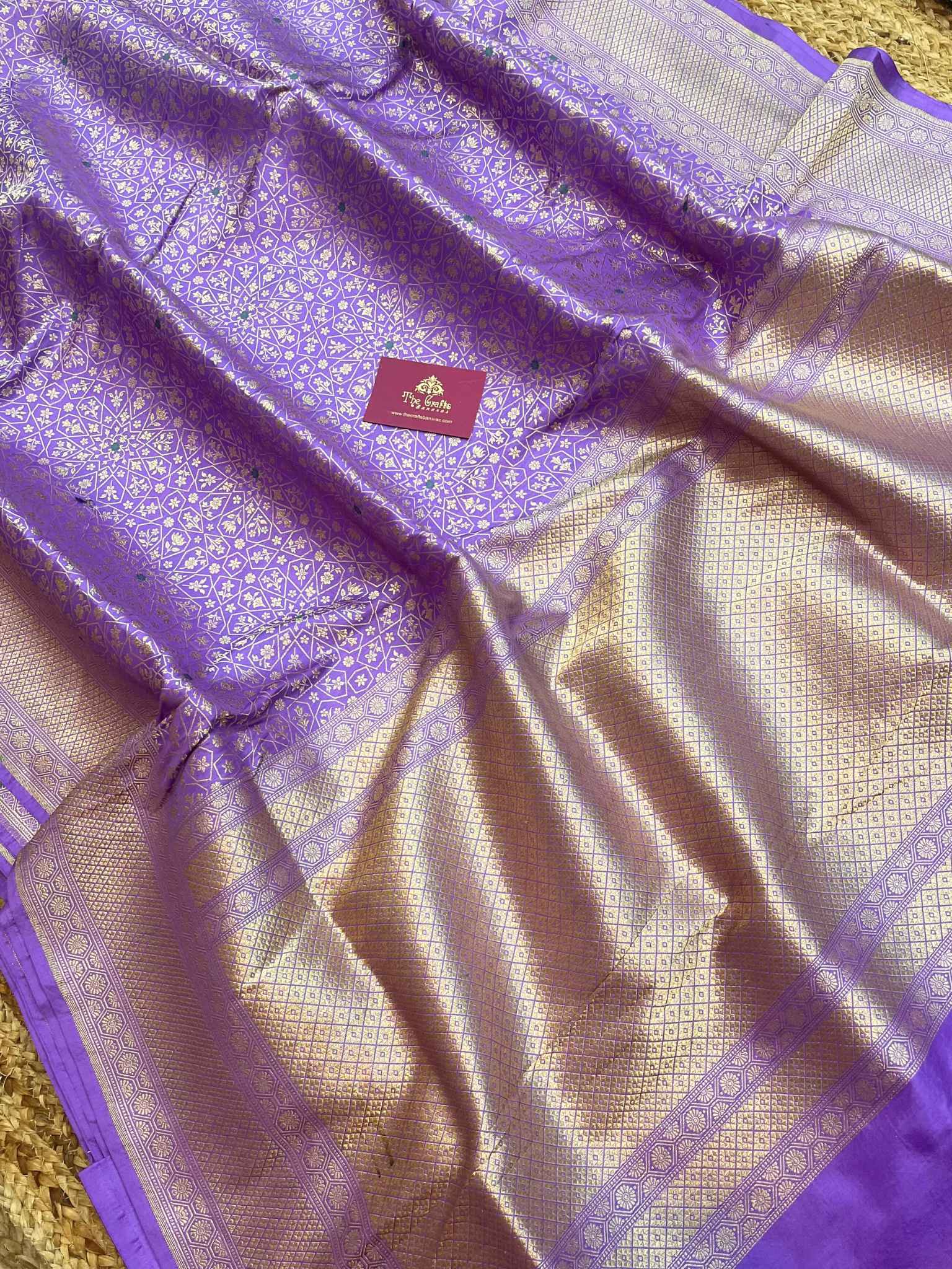 Pure Katan Silk Handloom Banarasi Saree - Tanchui Brocade Meena