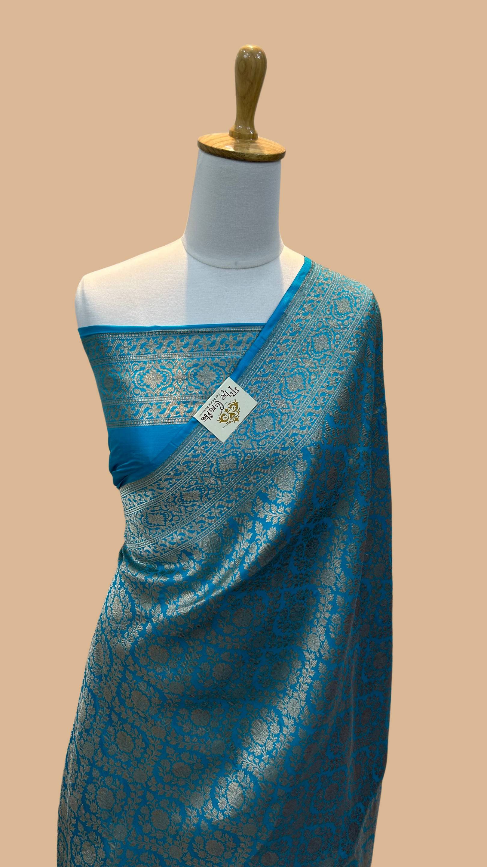 Pure Katan Silk Handloom Banarasi Saree - Tanchui Brocade