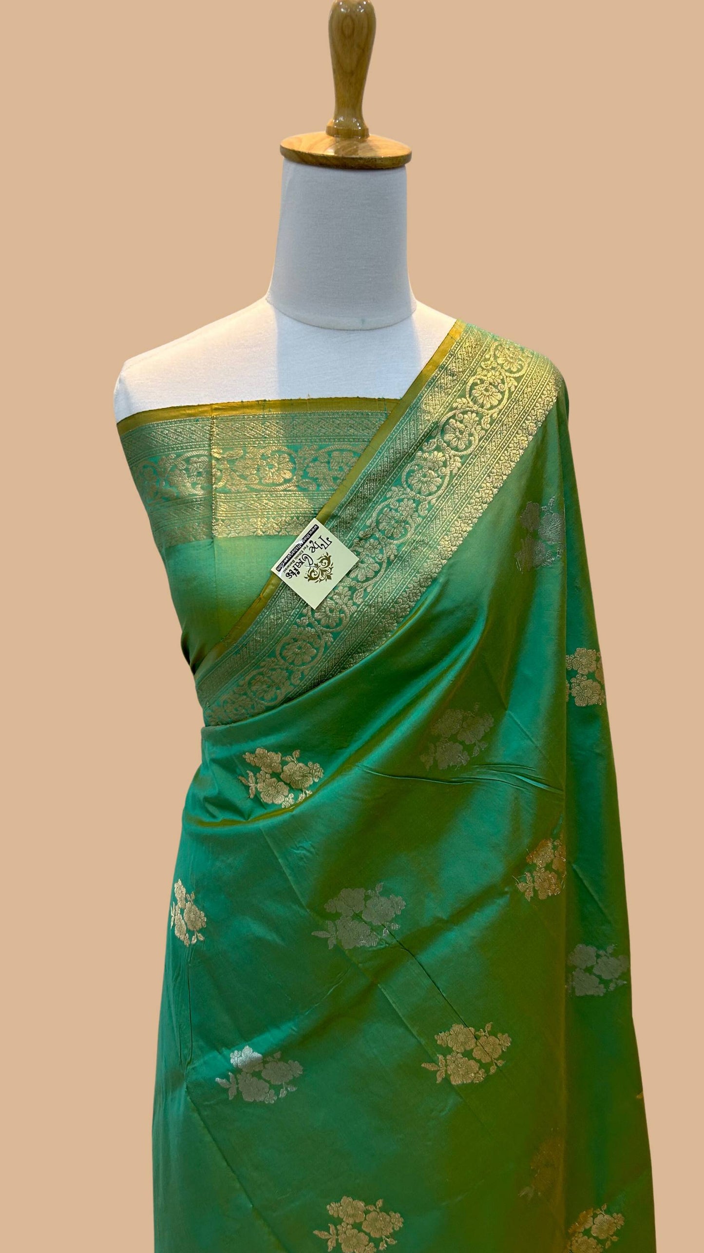 Pure Katan Silk Handloom Banarasi Saree - Sona Rupa