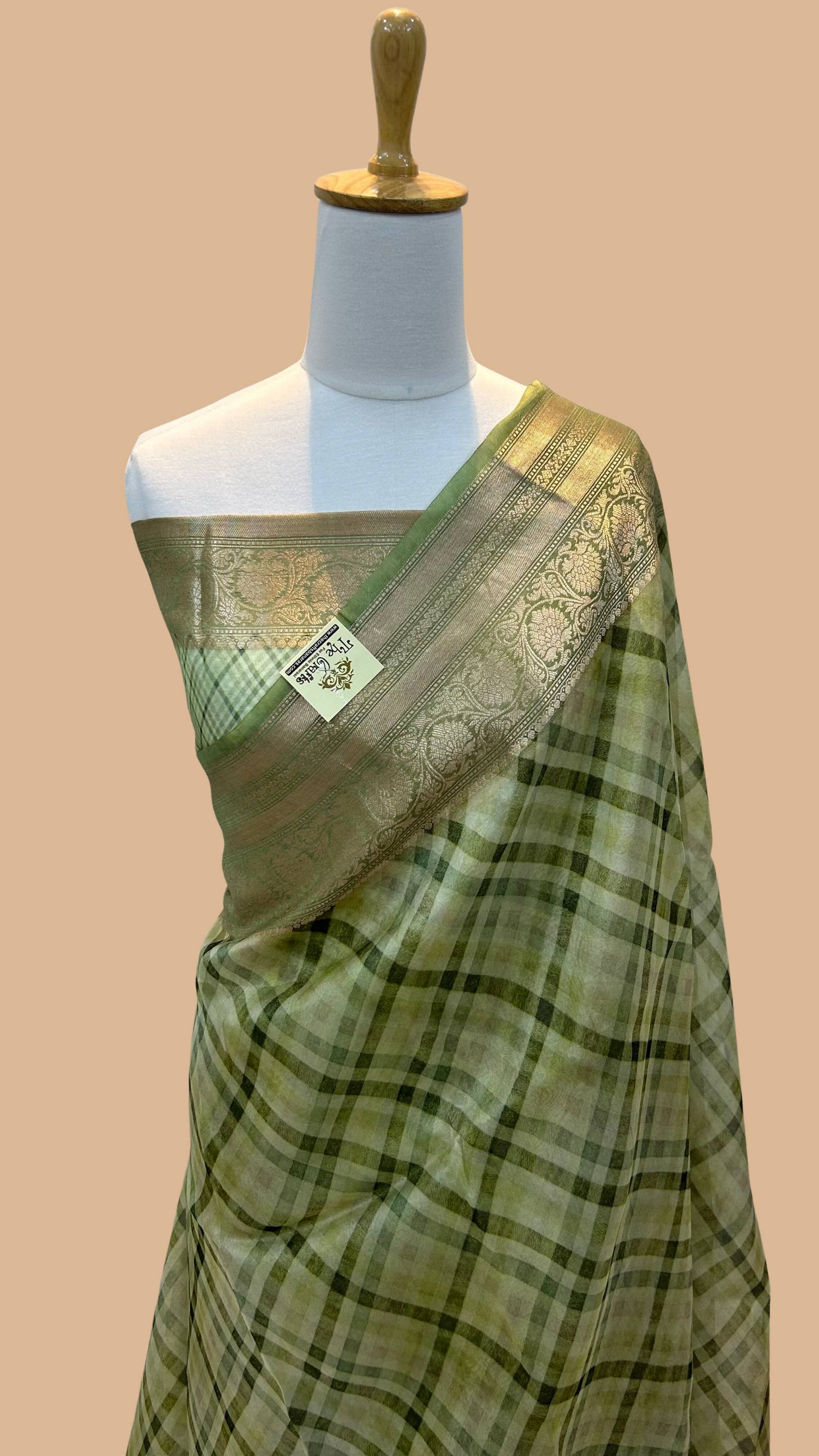 Pure Kora Silk Handloom Banarasi Saree