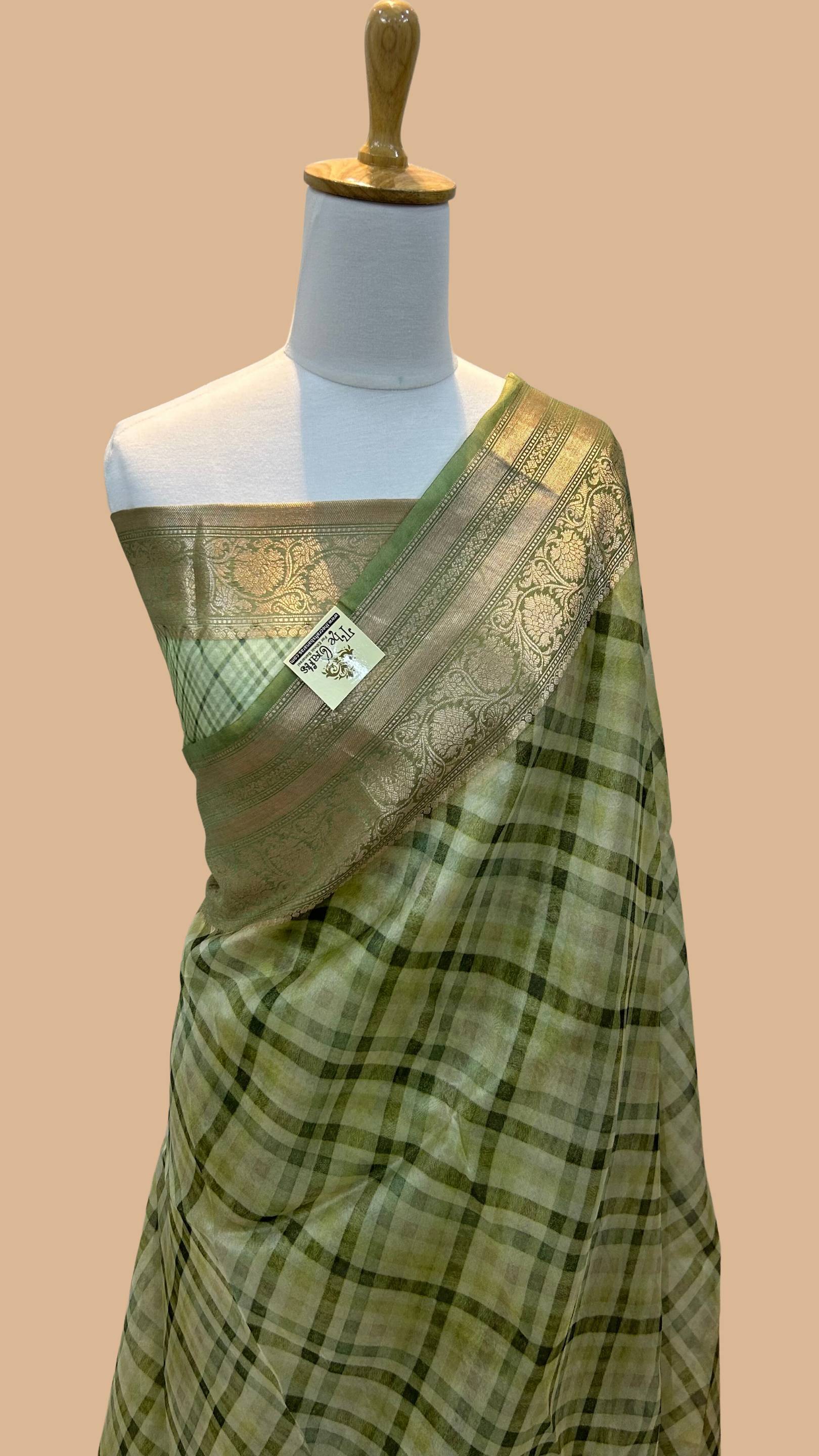 Pure Kora Silk Handloom Banarasi Saree