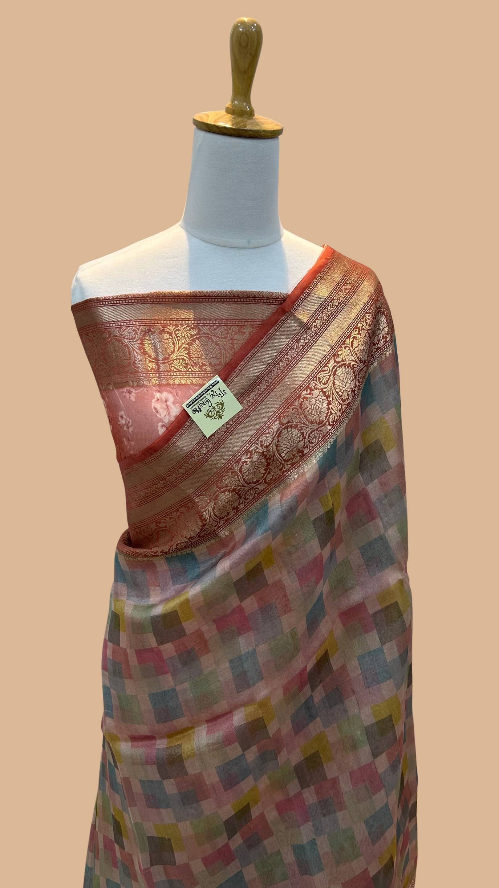 Pure Kora Silk Handloom Banarasi Saree