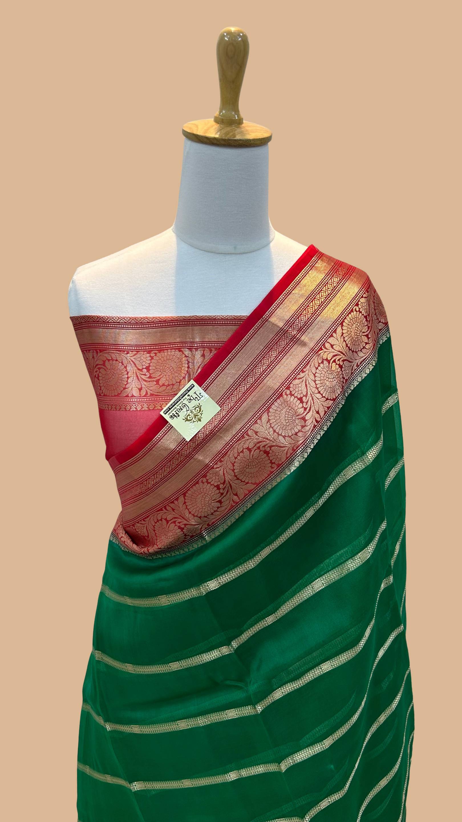 Pure Kora Silk Handloom Banarasi Saree