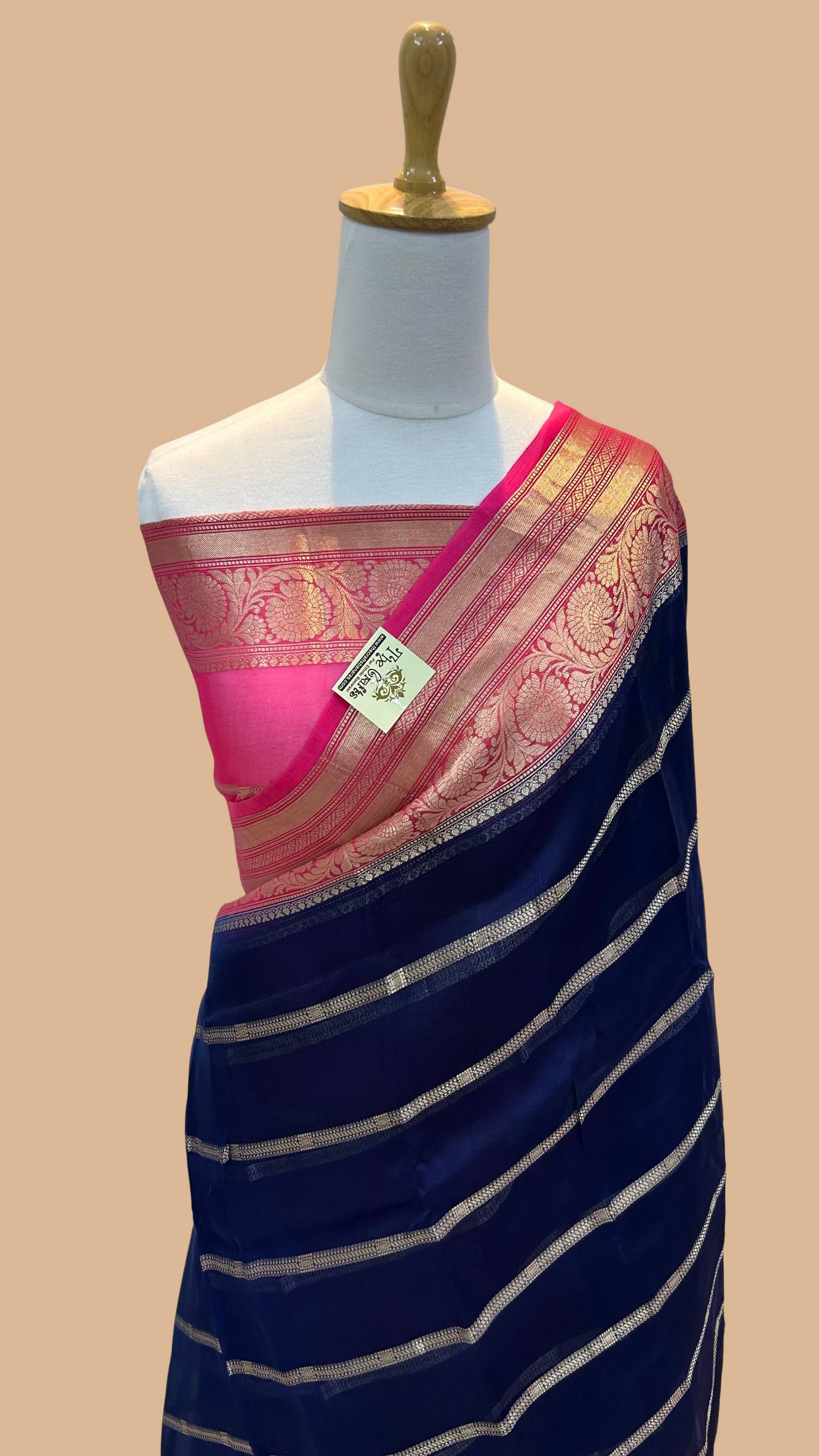 Pure Kora Silk Handloom Banarasi Saree