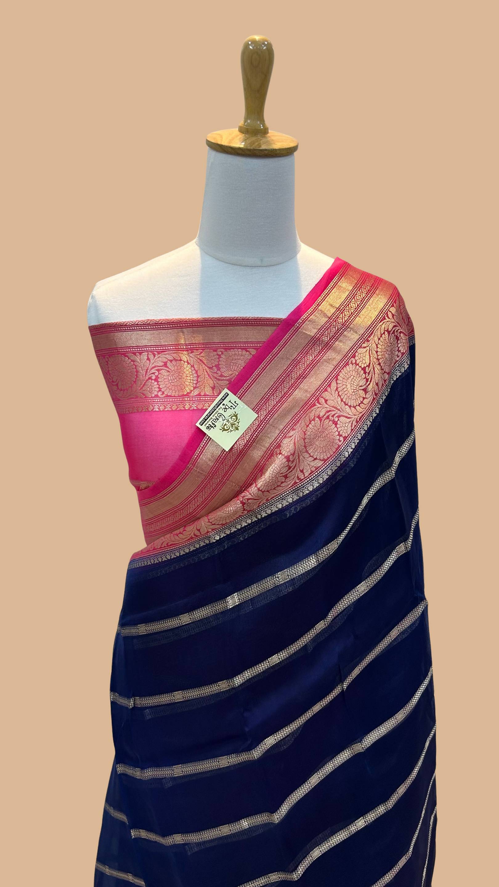 Pure Kora Silk Handloom Banarasi Saree