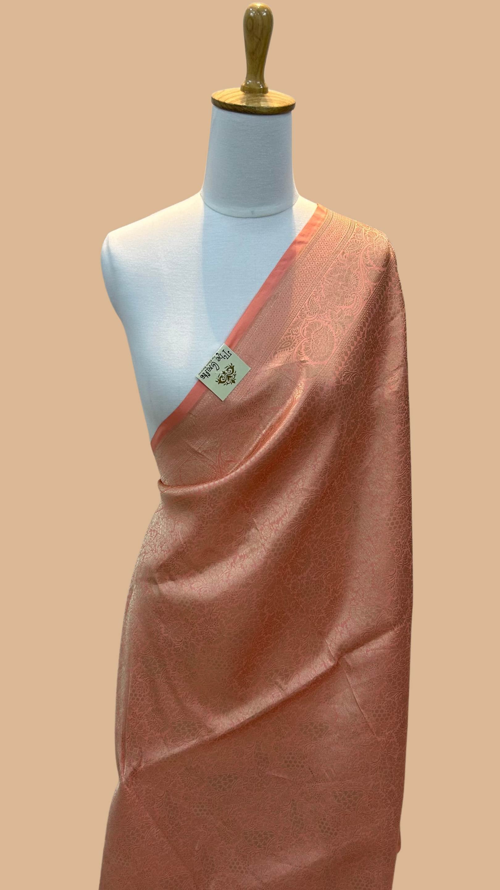 Pure Katan Silk Handloom Banarasi Saree - Tanchui Brocade