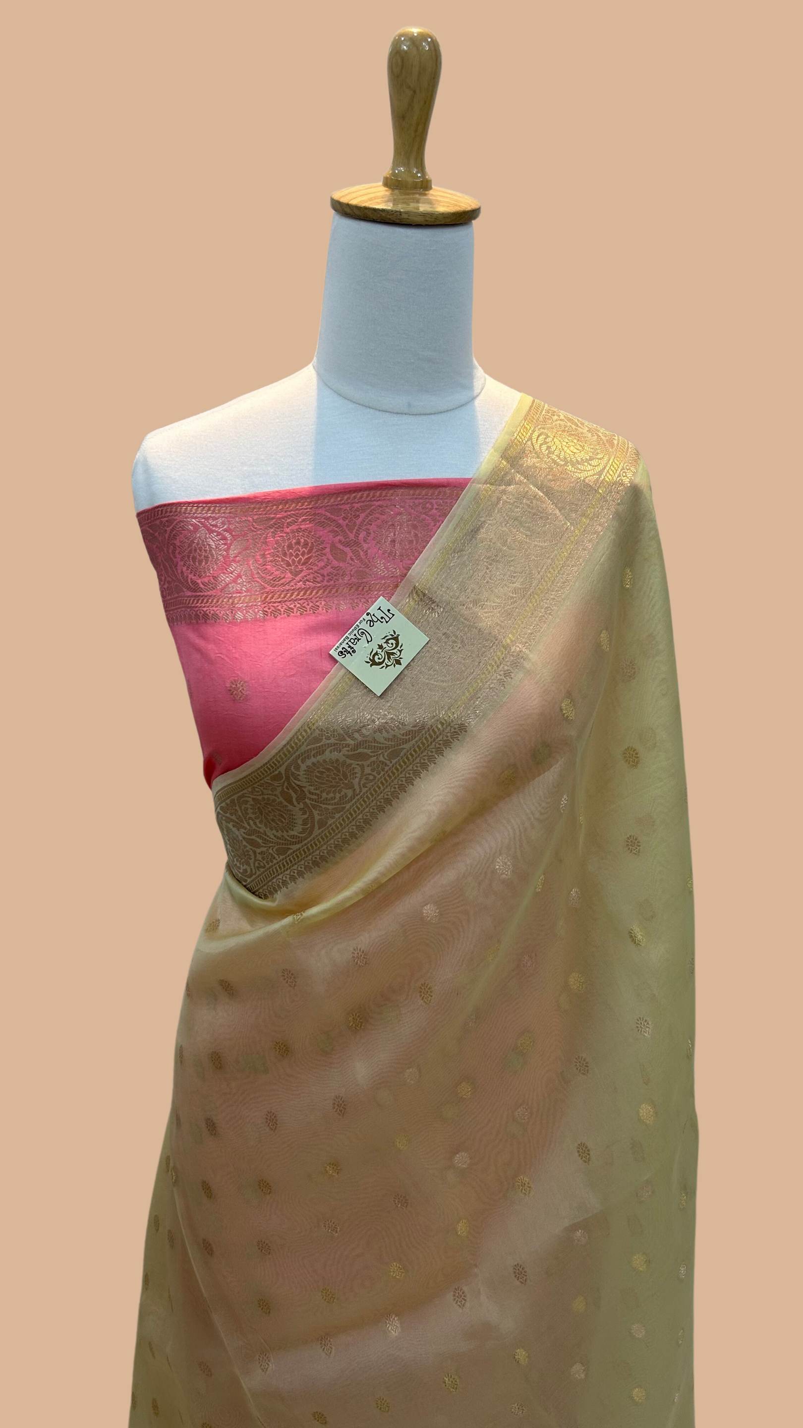 Pure Kora Silk Handloom Banarasi Saree