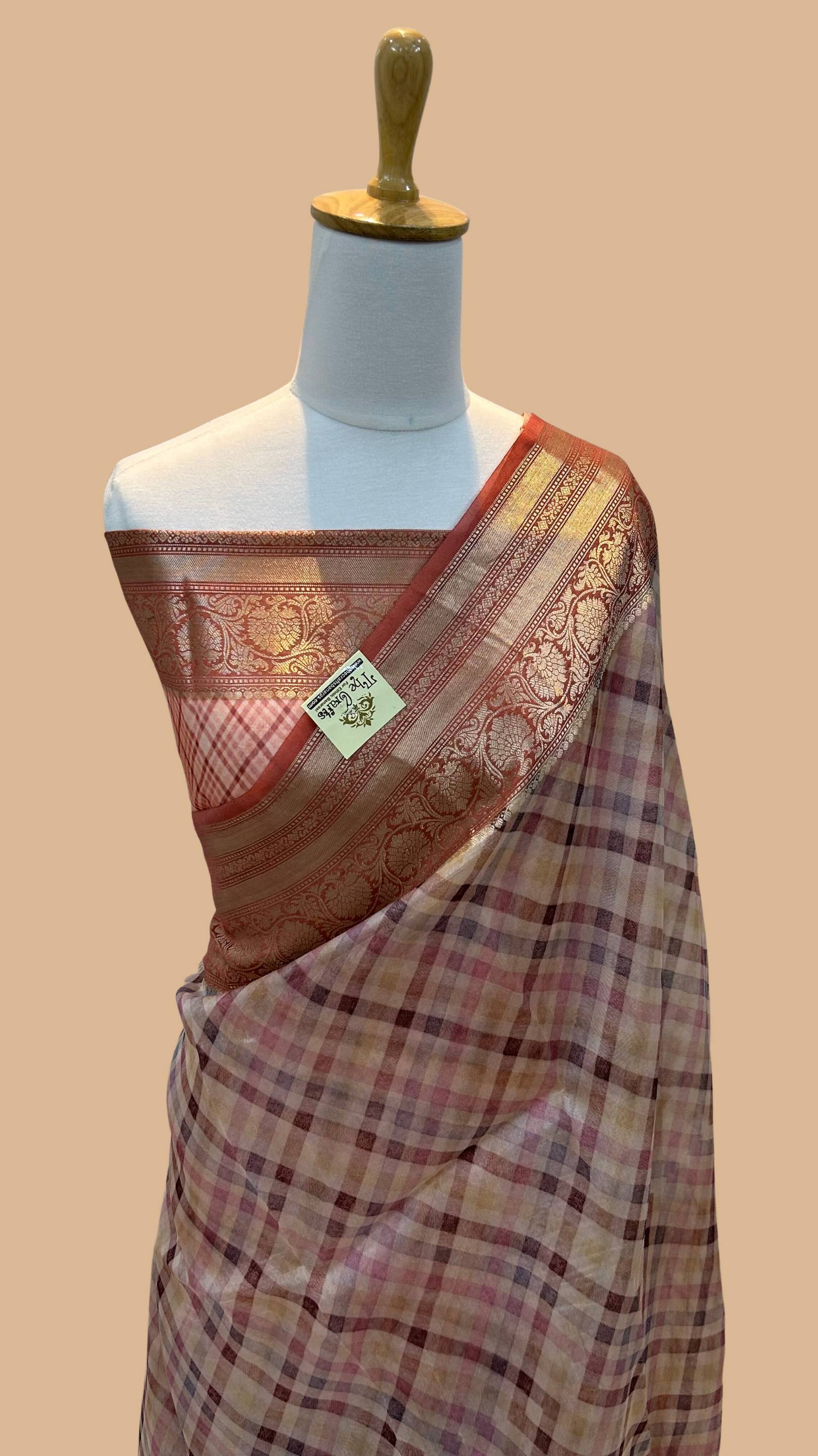 Pure Kora Silk Handloom Banarasi Saree