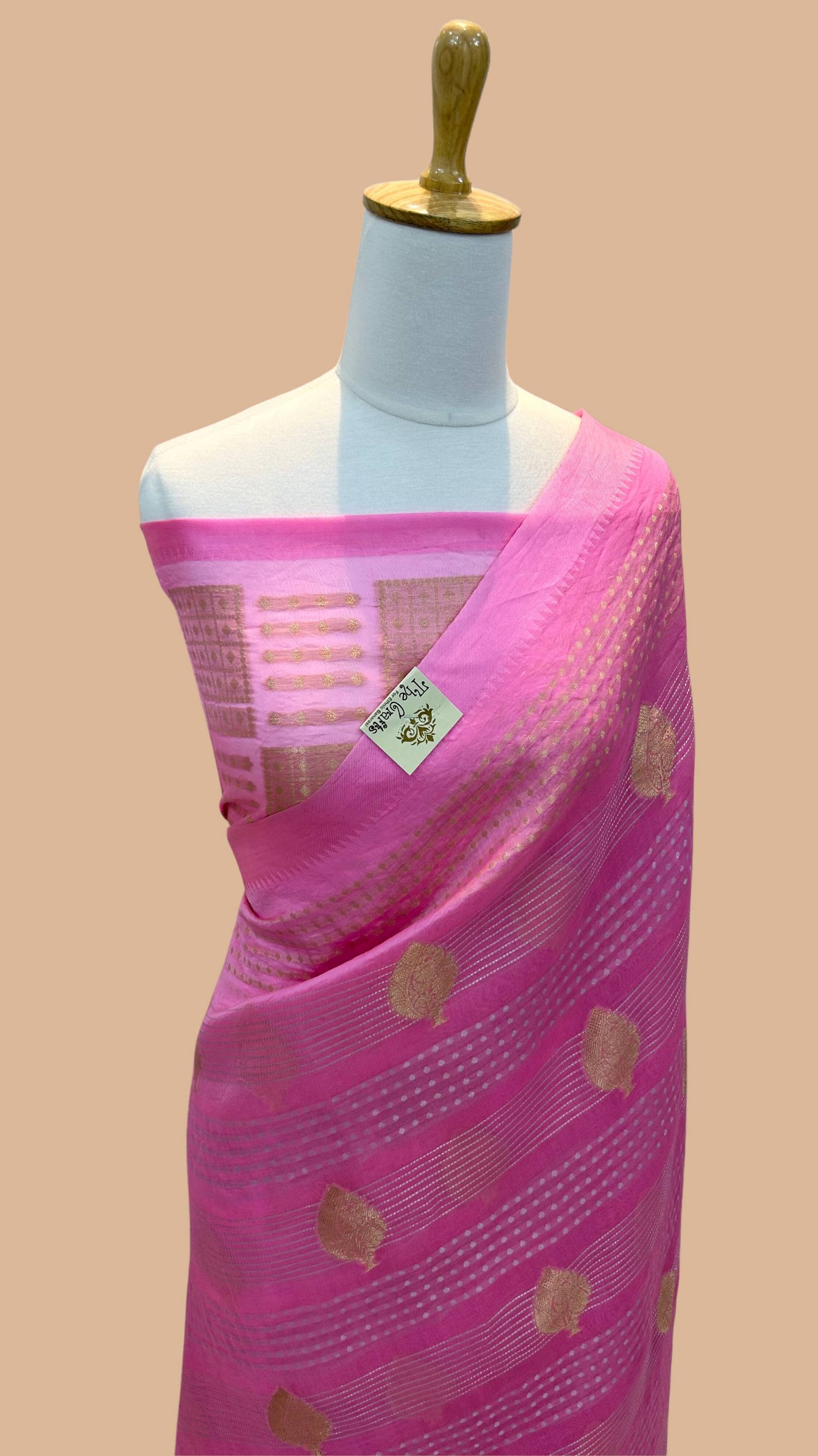 Pure Kora Silk Handloom Banarasi Saree