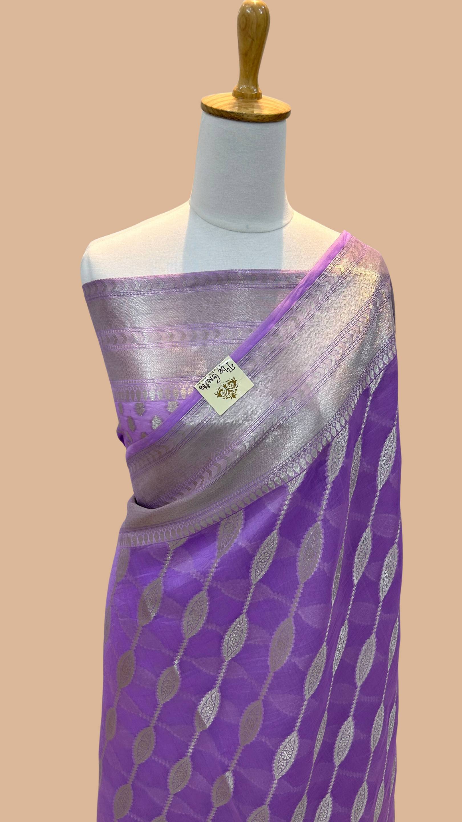 Pure Kora Silk Handloom Banarasi Saree