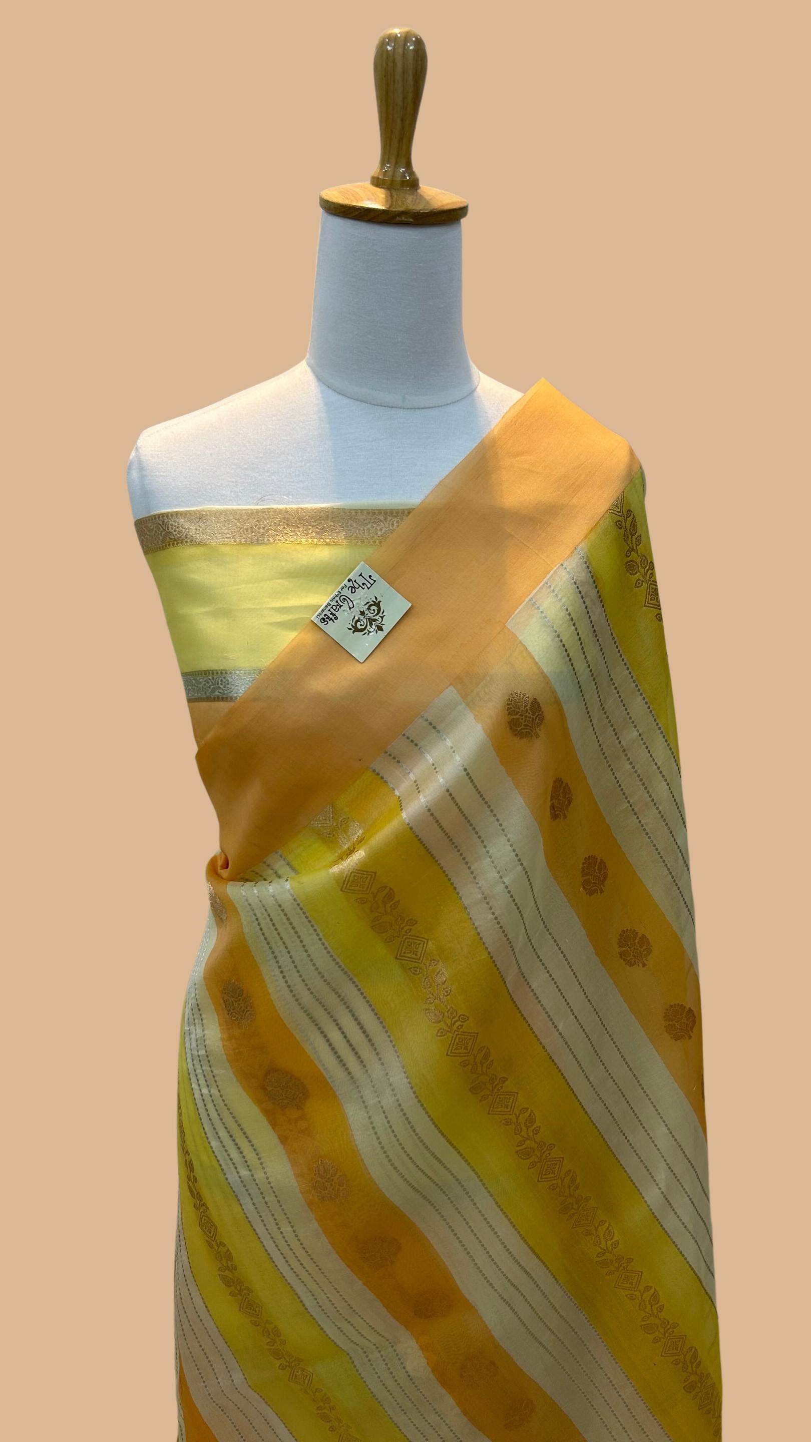 Pure Kora Silk Handloom Banarasi Saree