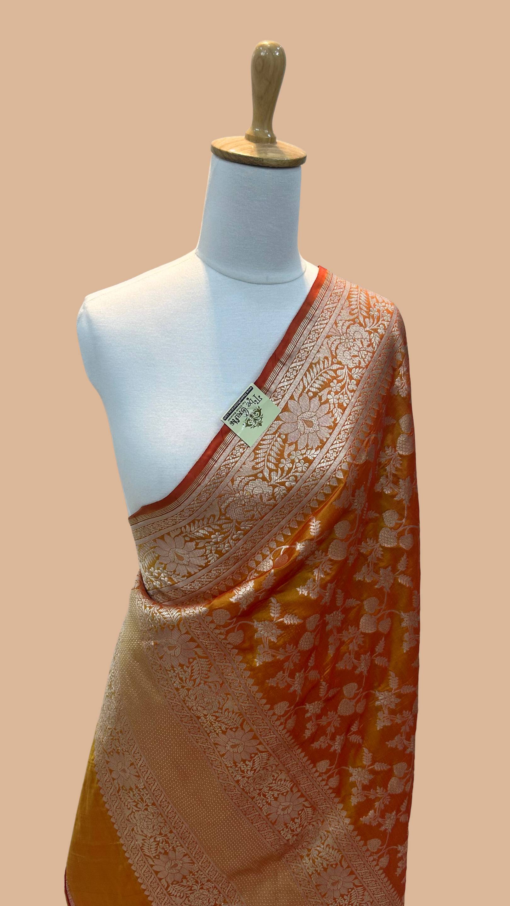 Pure Katan Silk Banarasi Handloom Dupatta