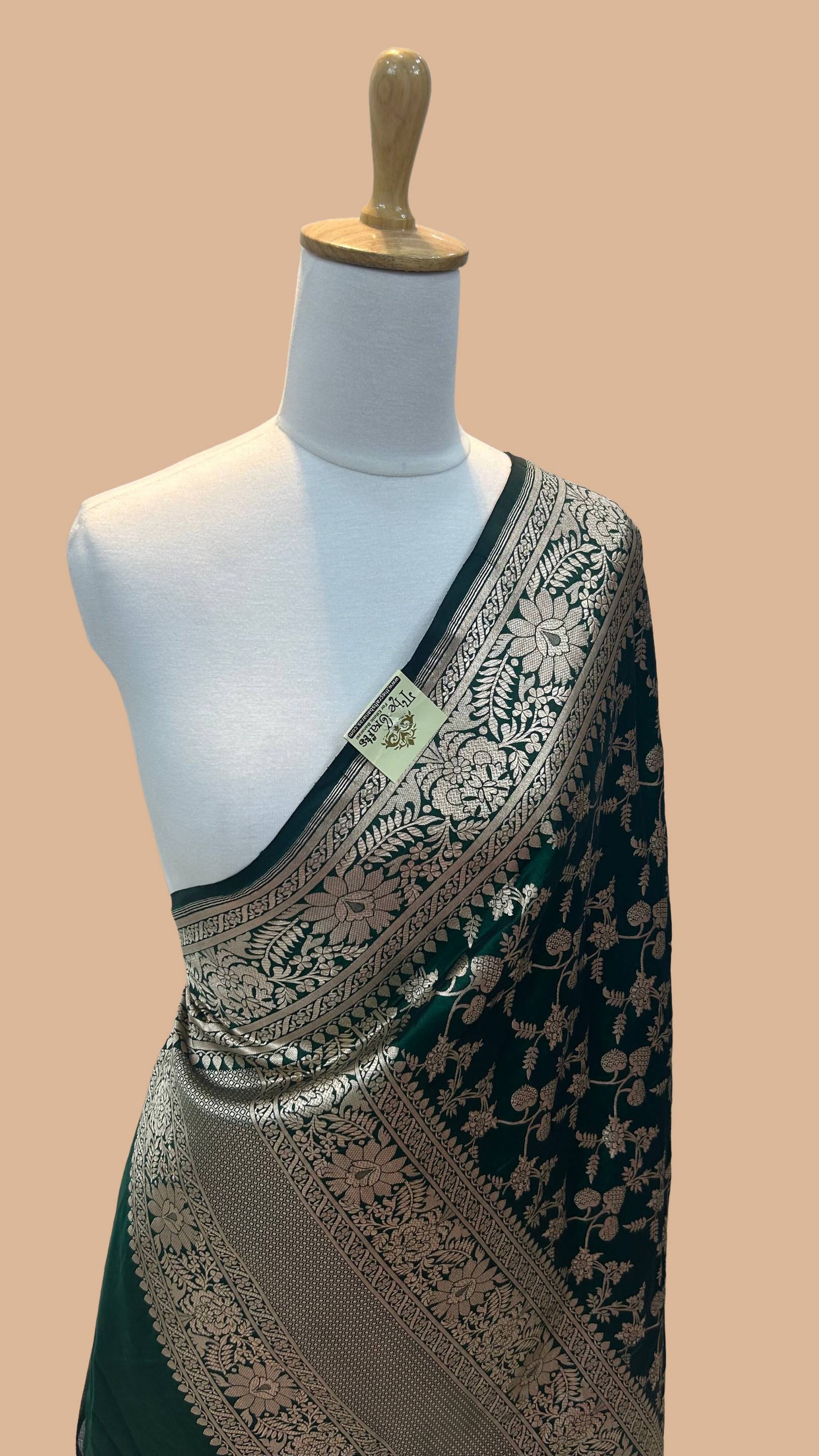 Pure Katan Silk Banarasi Handloom Dupatta