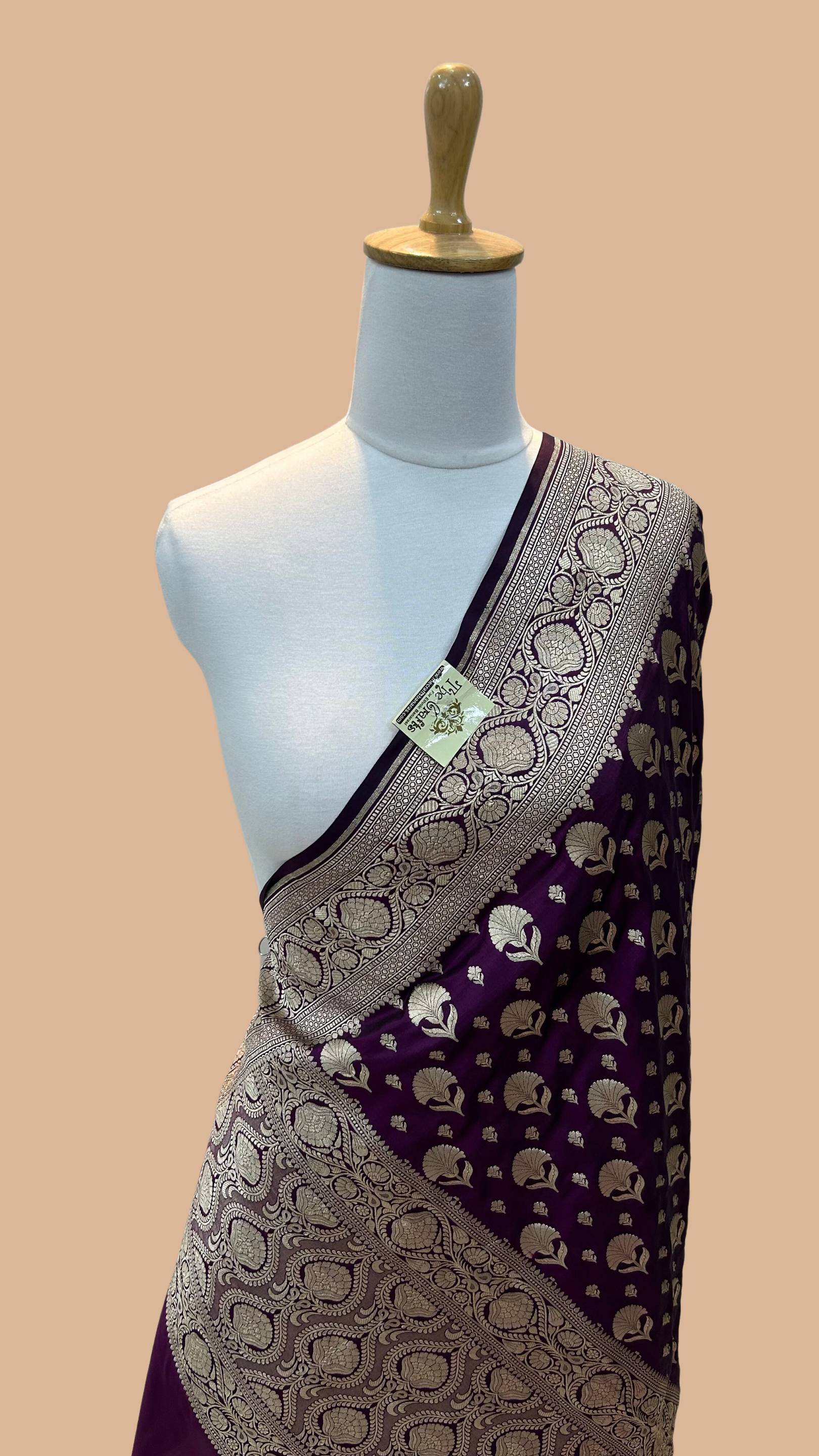 Pure Katan Silk Banarasi Handloom Dupatta