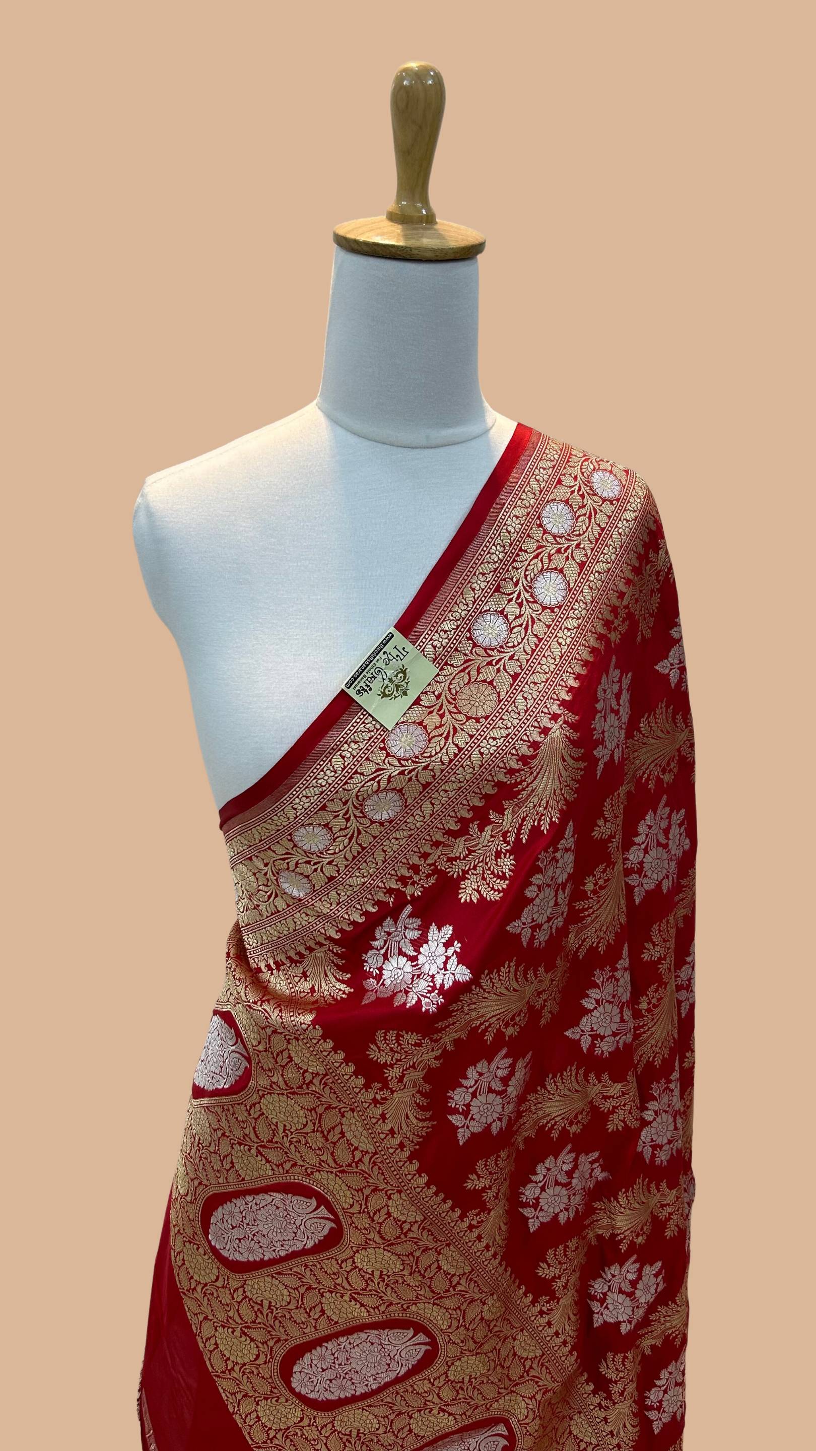 Pure Katan Silk Banarasi Handloom Dupatta