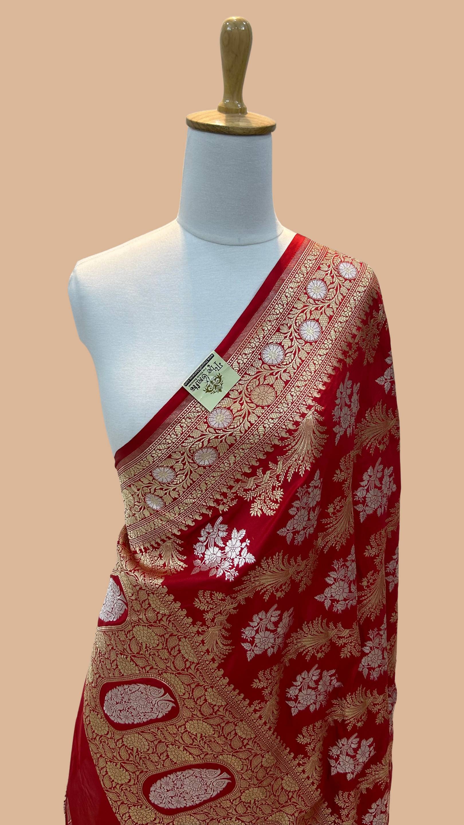 Pure Katan Silk Banarasi Handloom Dupatta