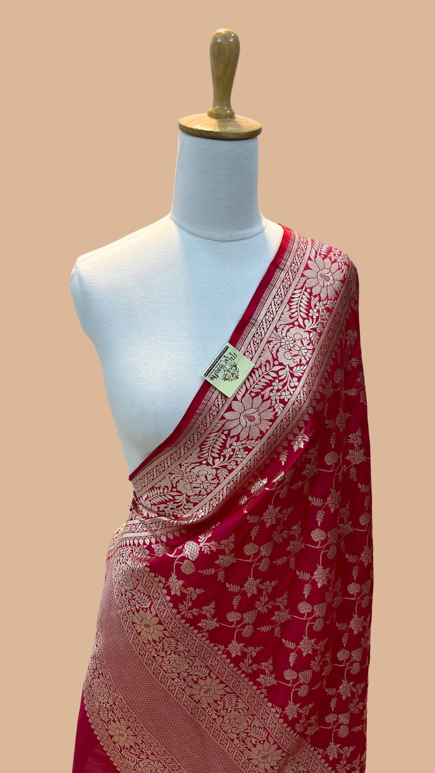 Pure Katan Silk Banarasi Handloom Dupatta