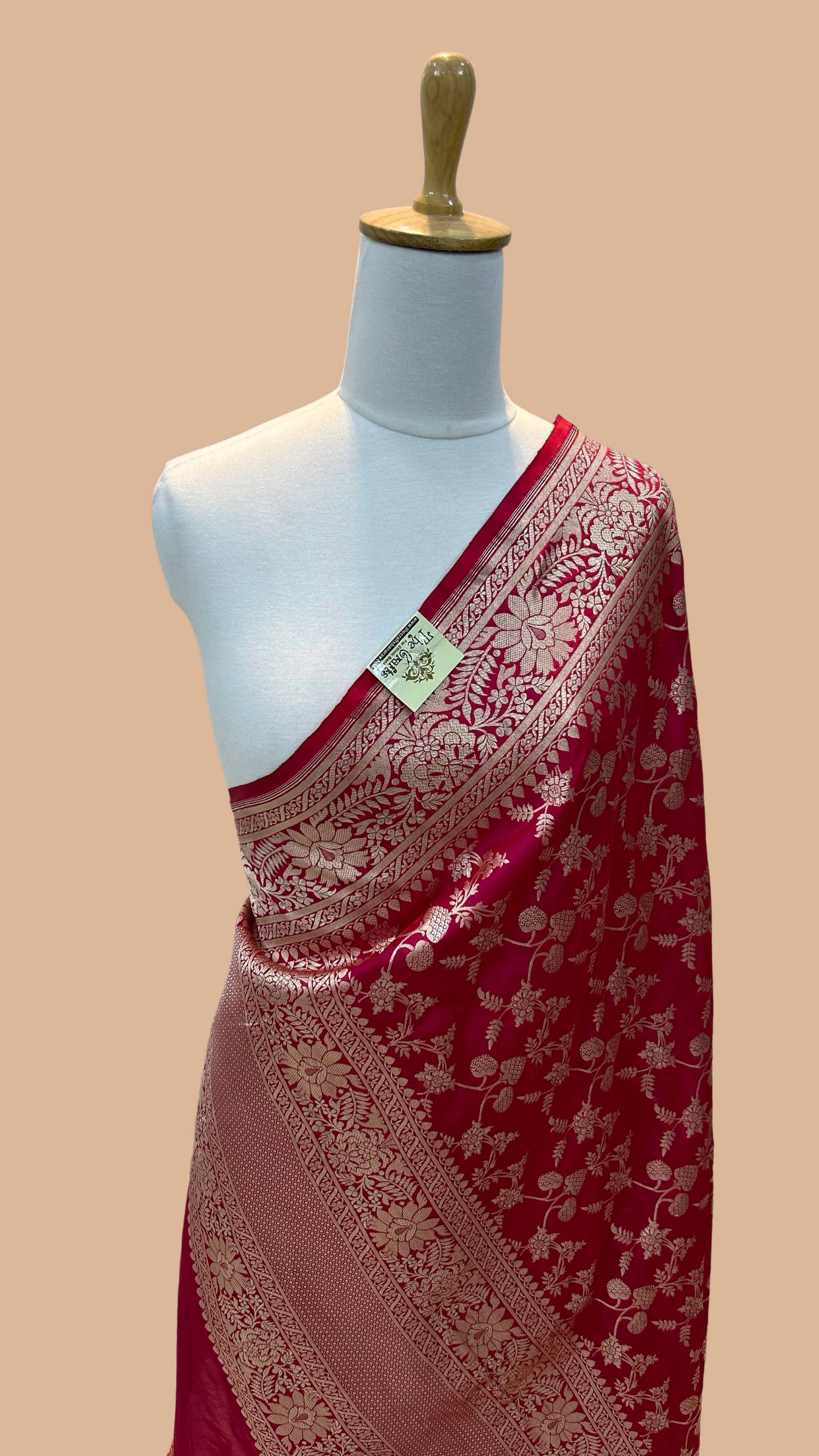 Pure Katan Silk Banarasi Handloom Dupatta