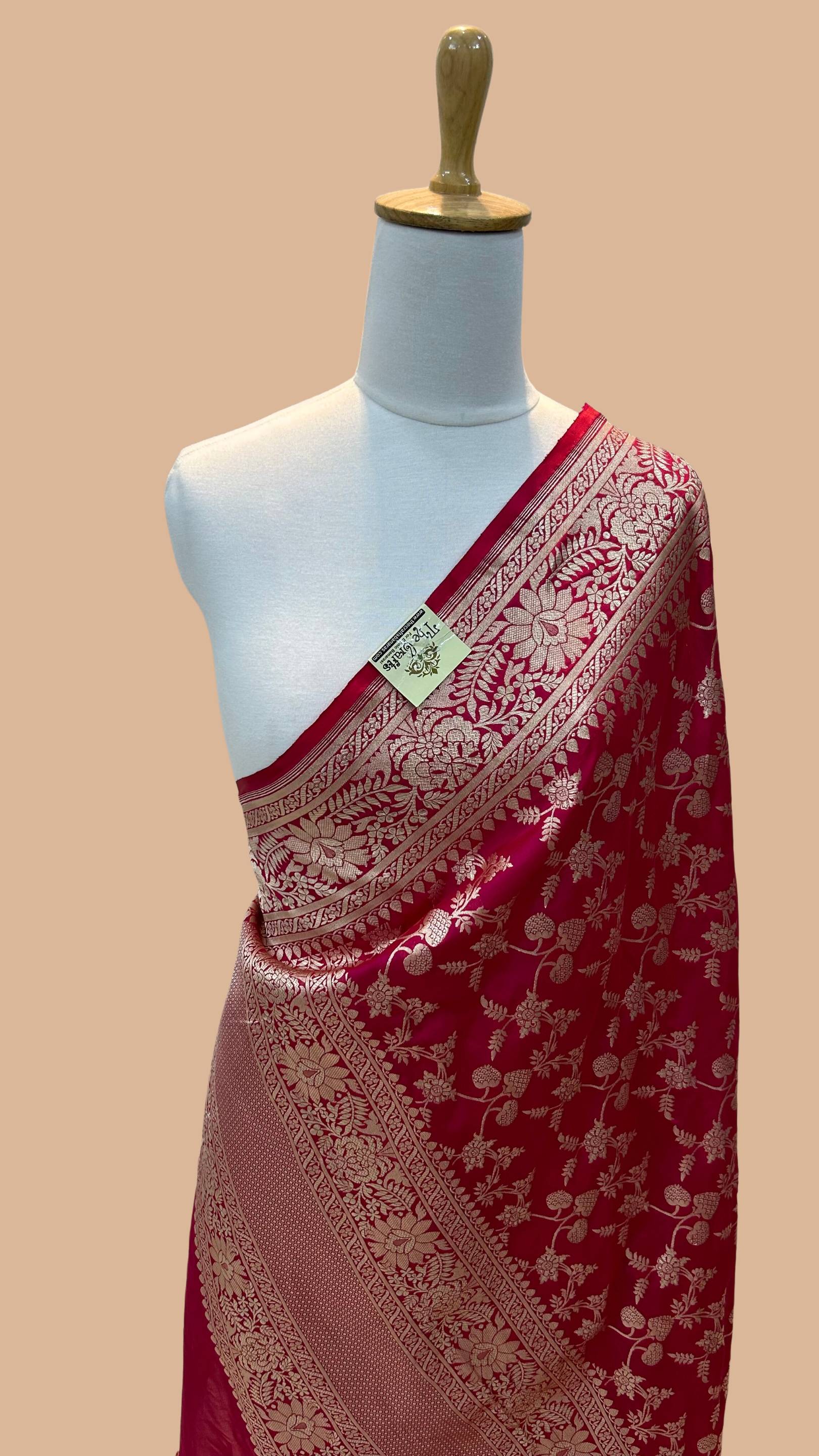 Pure Katan Silk Banarasi Handloom Dupatta