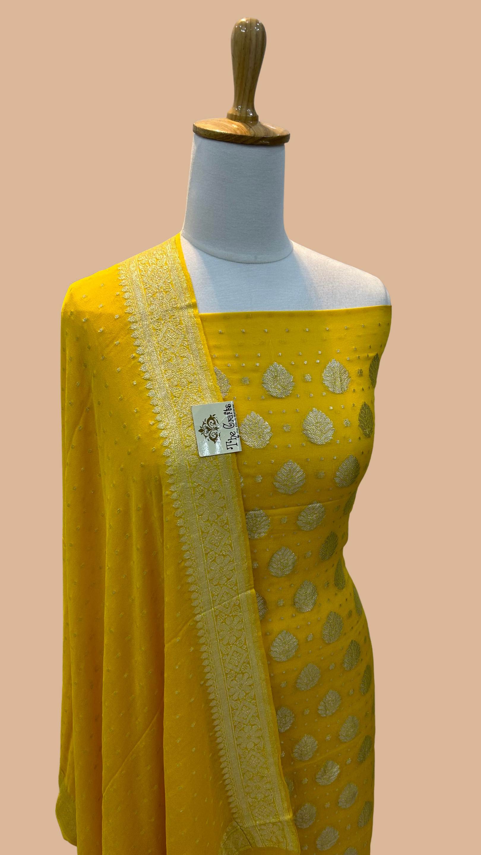 Banarasi Khaddi Georgette Dress Material