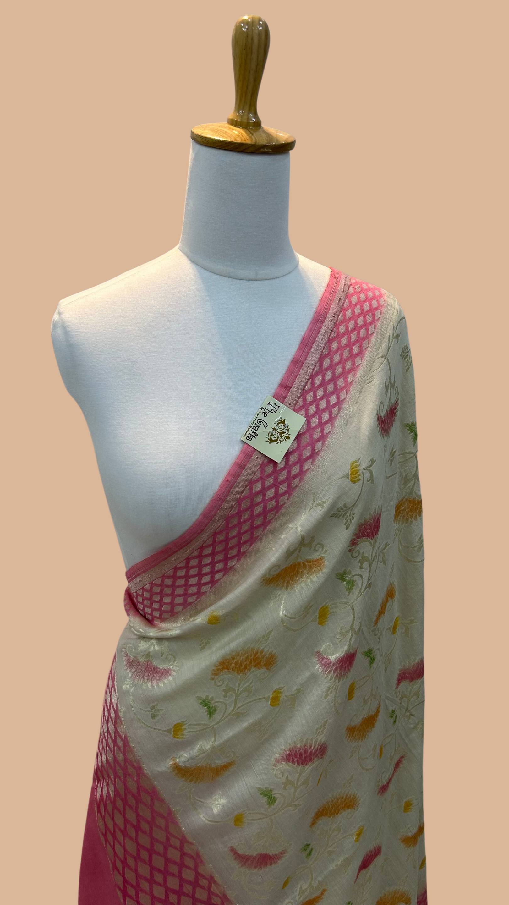 Pure Moonga Silk Banarasi Handloom Dupatta