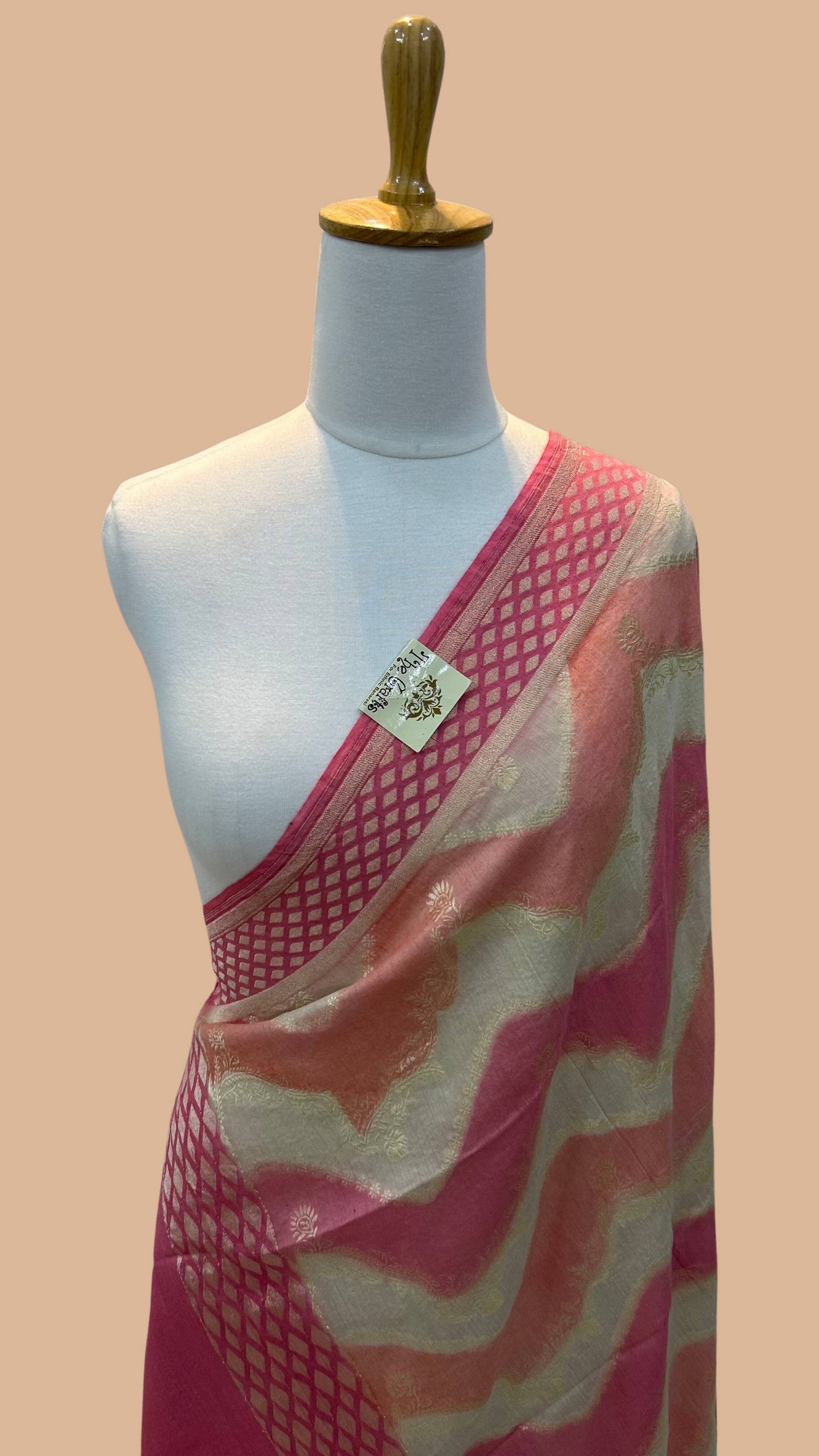 Pure Moonga Silk Banarasi Handloom Dupatta