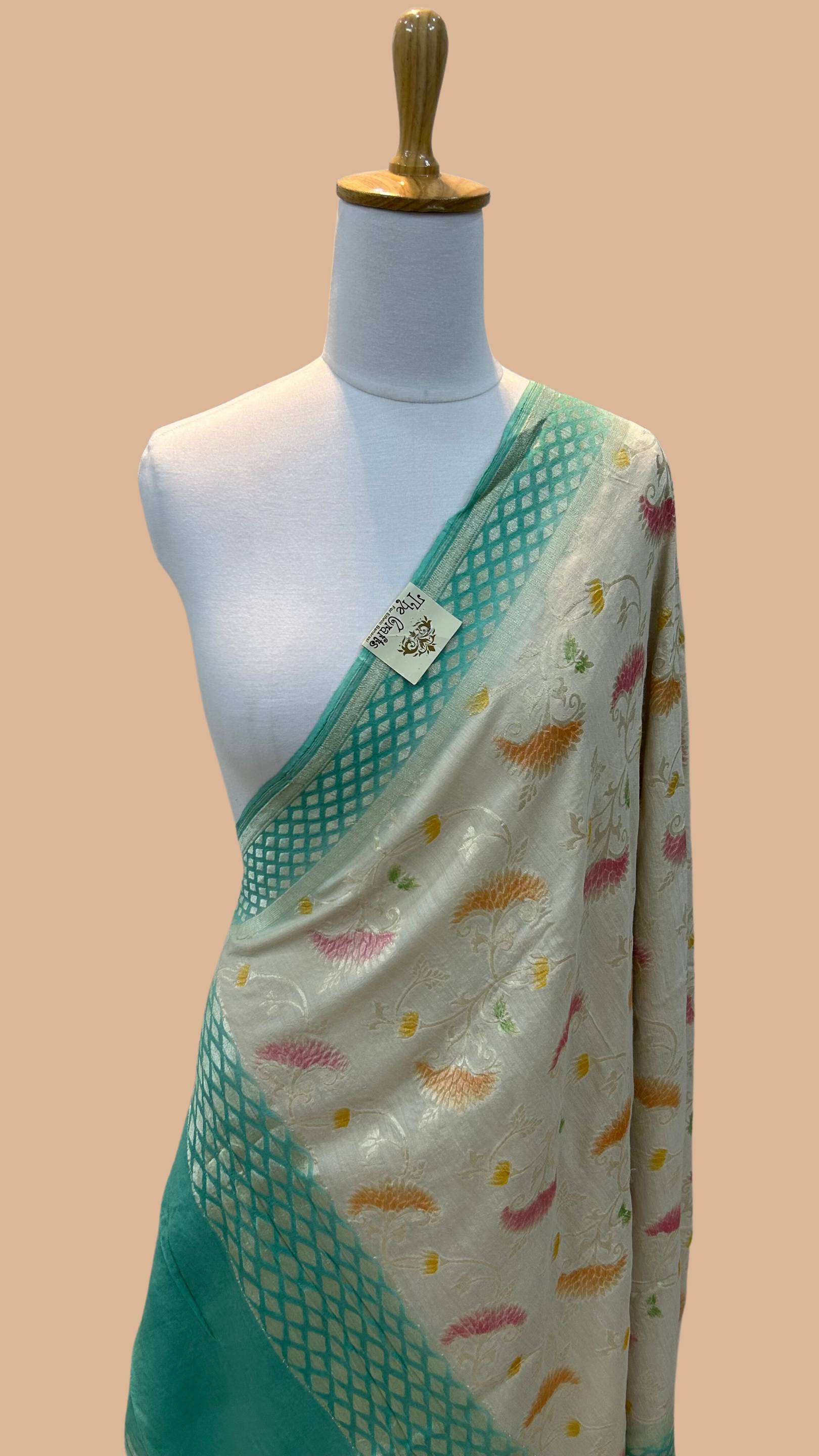 Pure Moonga Silk Banarasi Handloom Dupatta