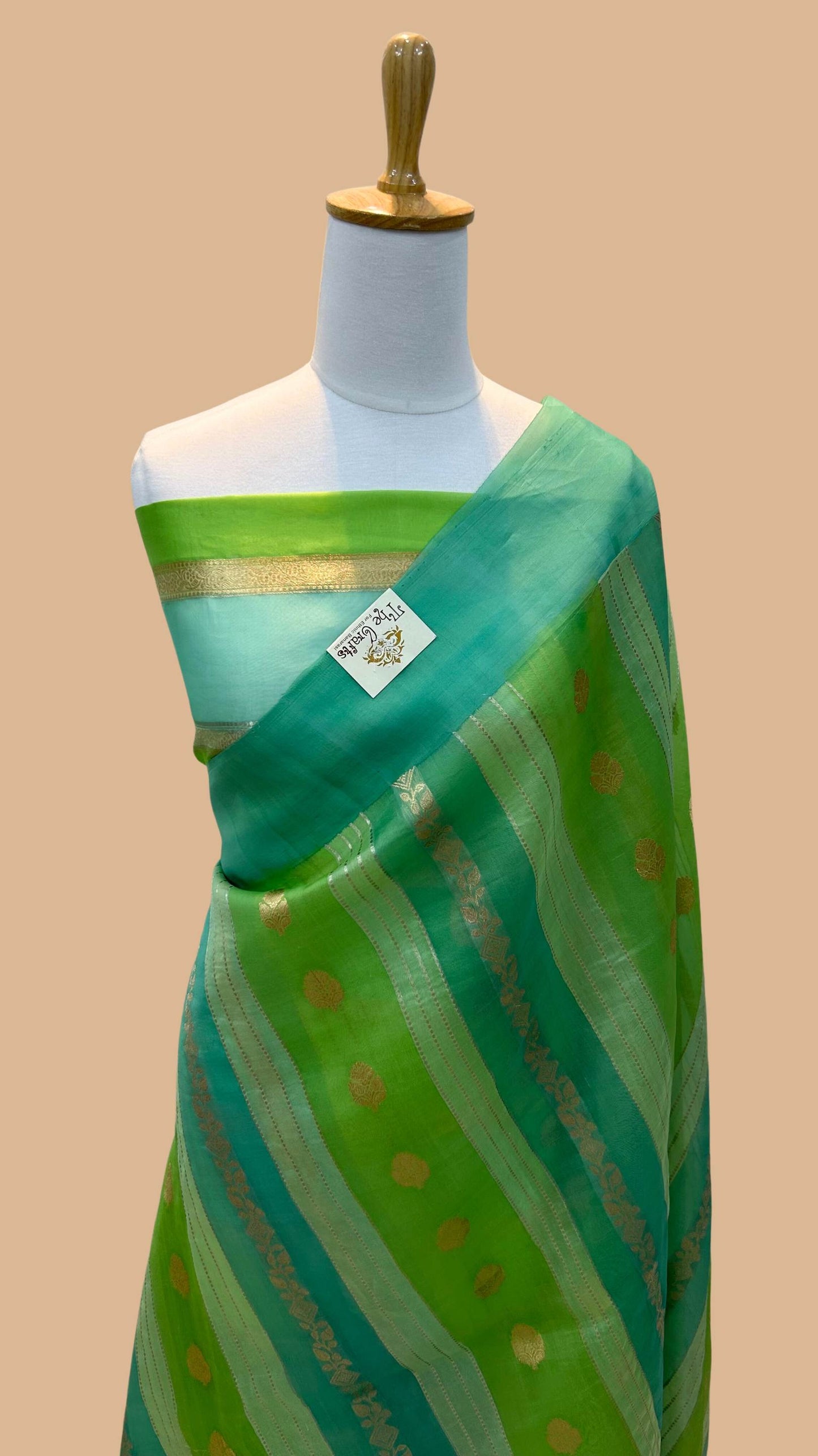 Pure Kora Silk Handloom Banarasi Saree