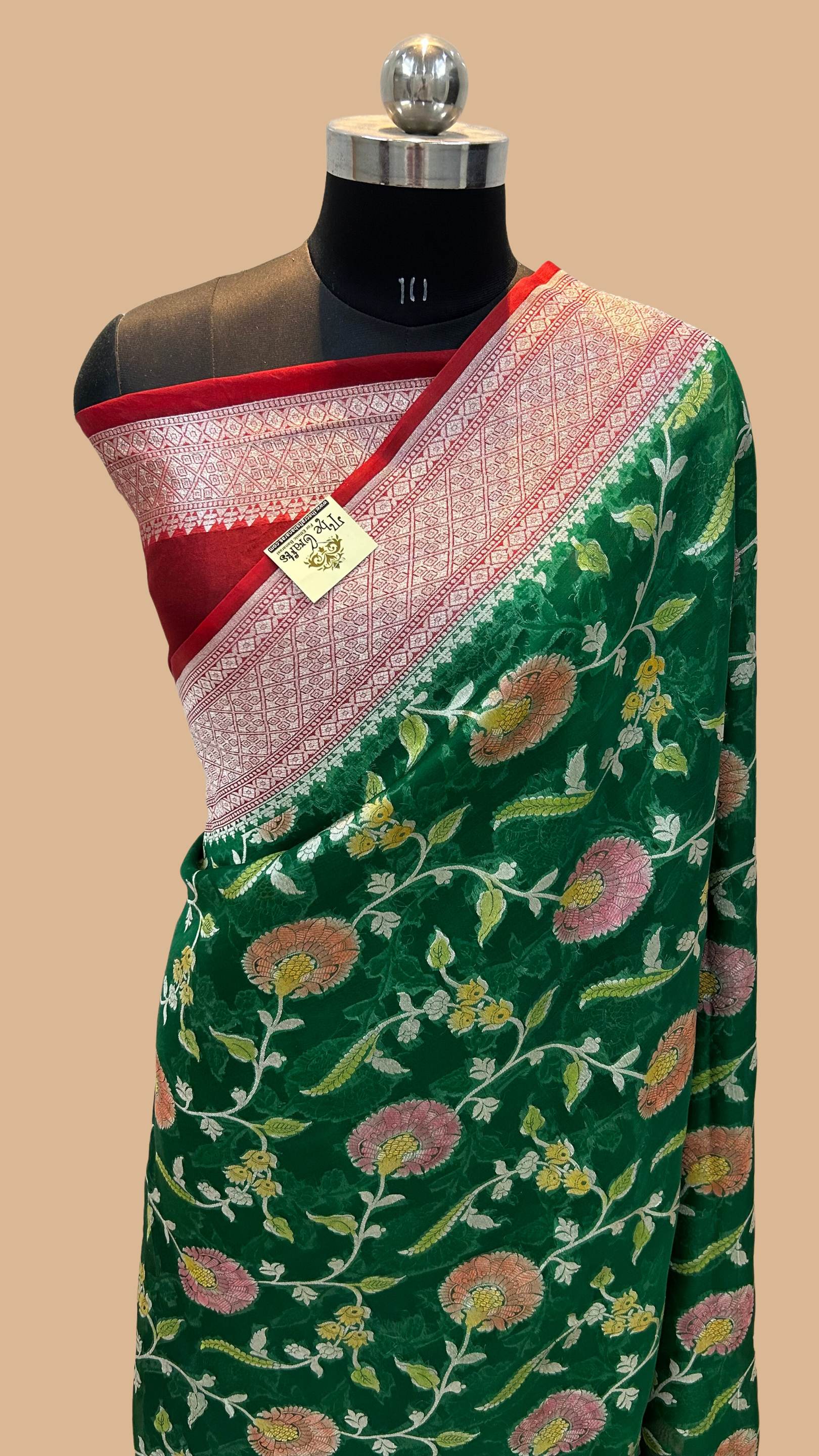 Pure Kora Silk Handloom Banarasi Saree