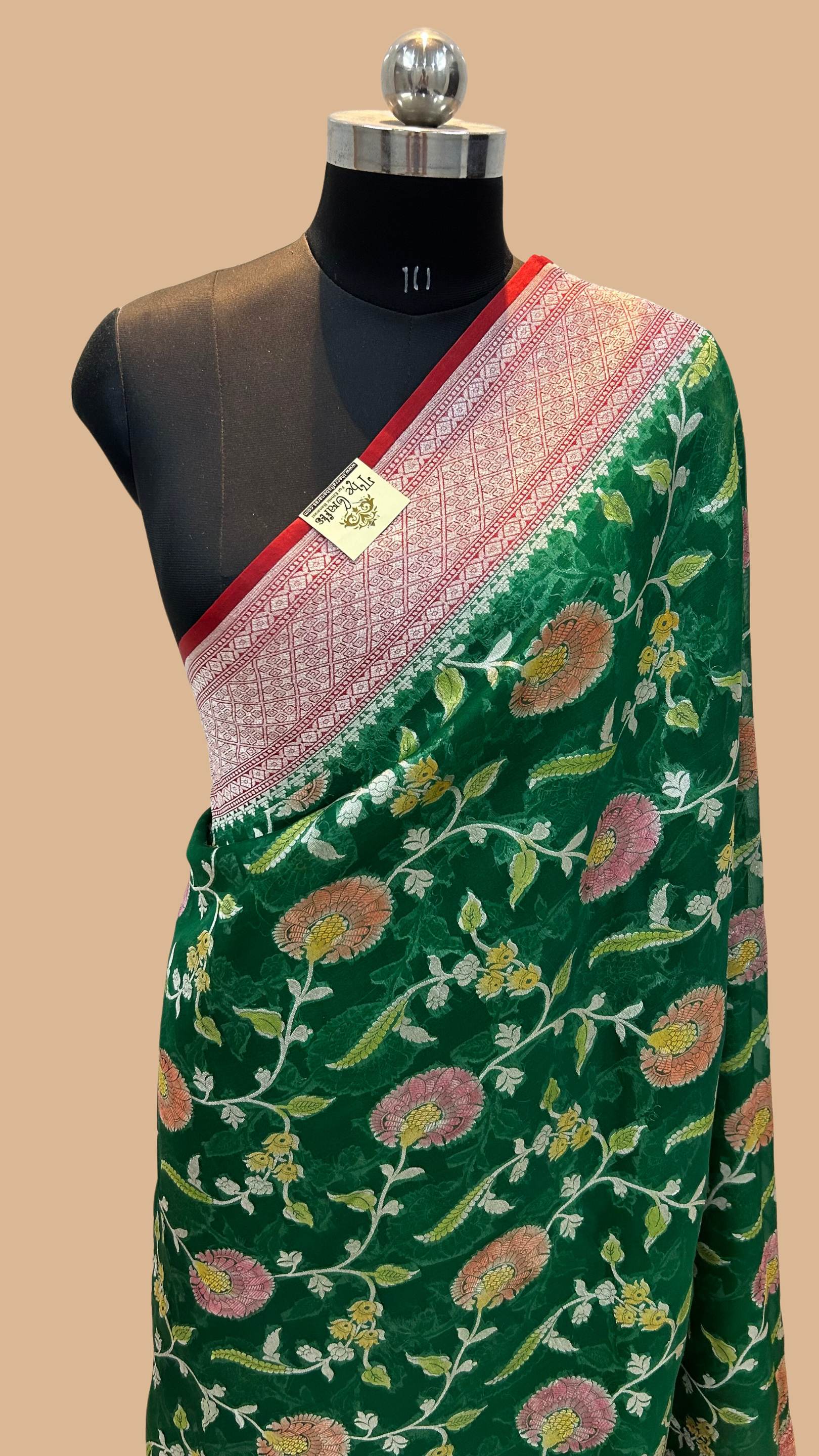 Pure Kora Silk Handloom Banarasi Saree