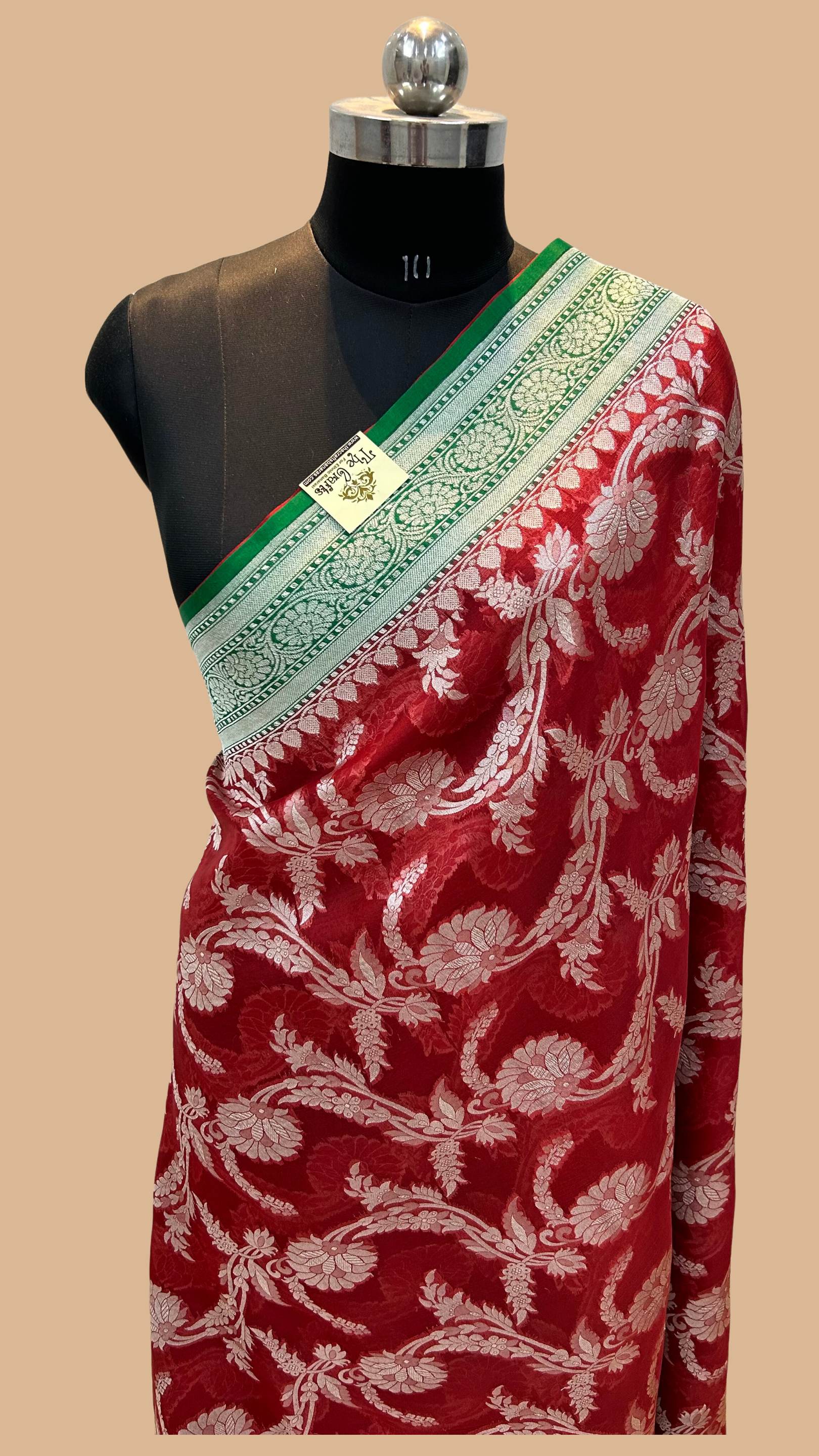 Pure Kora Silk Handloom Banarasi Saree