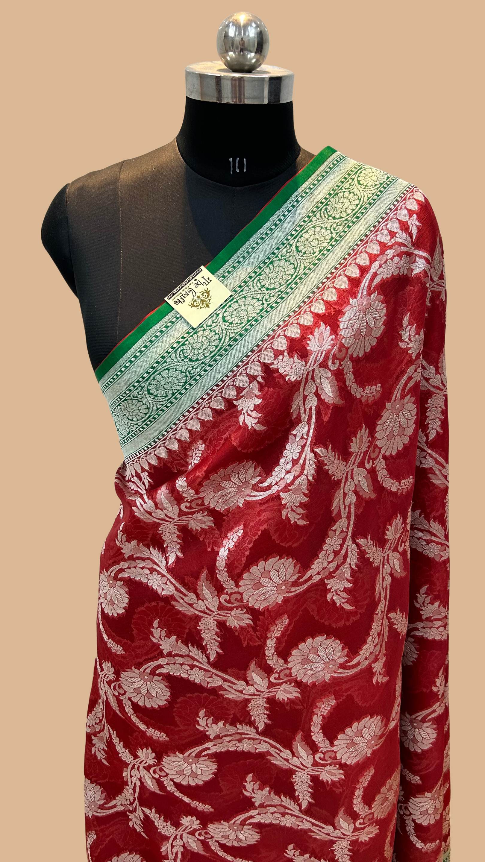 Pure Kora Silk Handloom Banarasi Saree