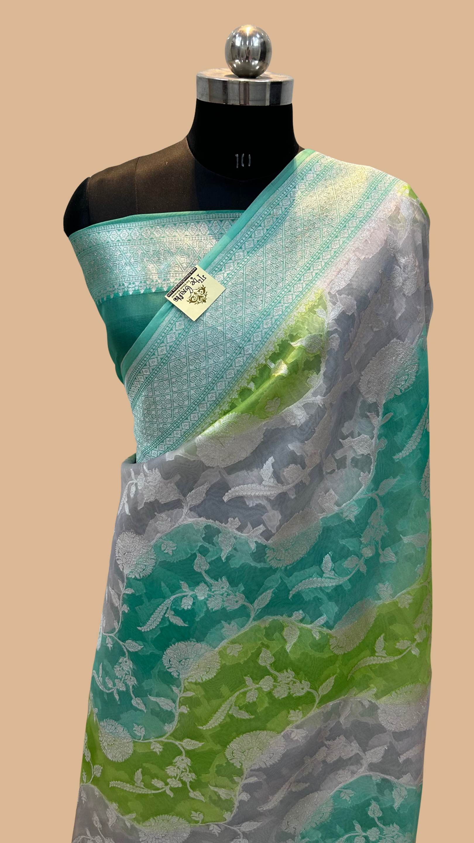 Pure Kora Silk Handloom Banarasi Saree