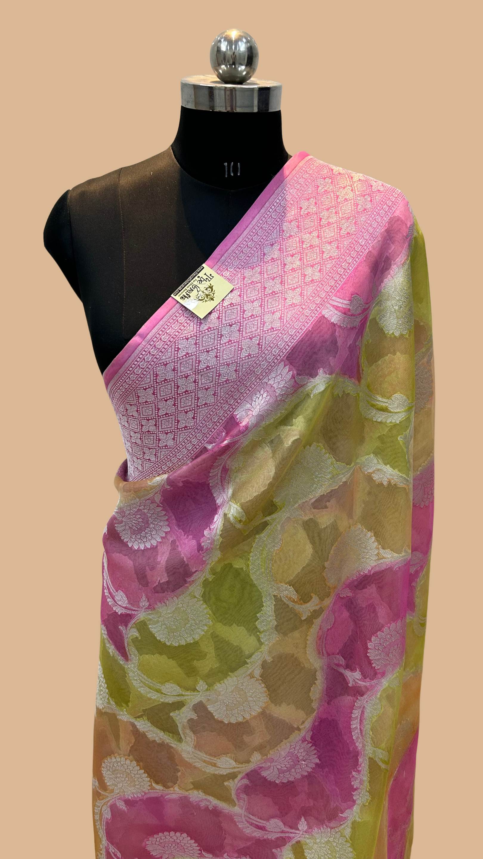 Pure Kora Silk Handloom Banarasi Saree