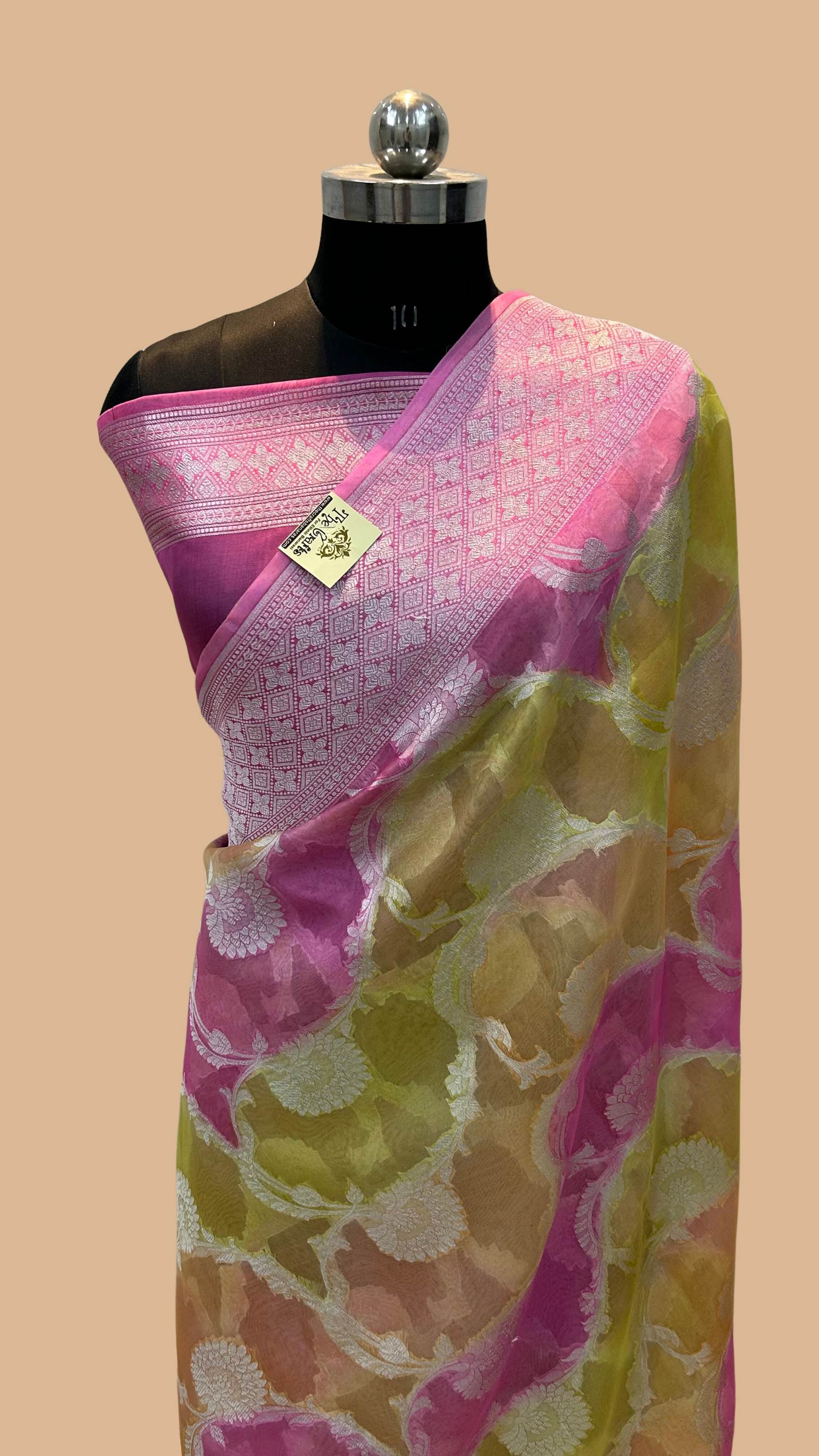 Pure Kora Silk Handloom Banarasi Saree