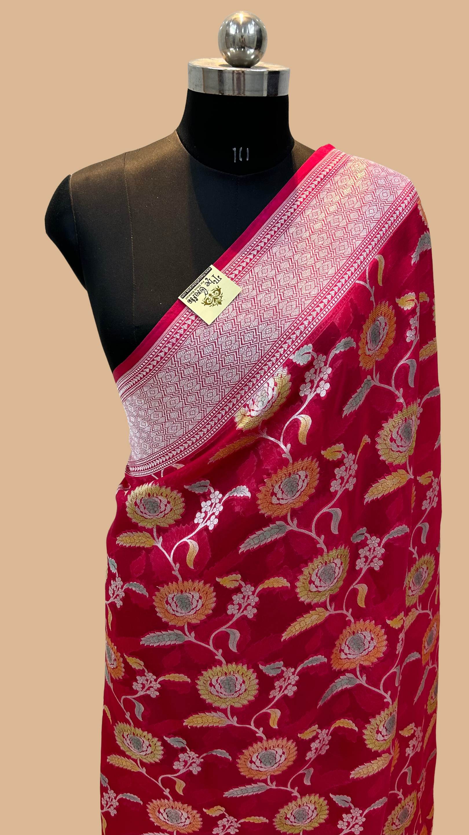 Pure Kora Silk Handloom Banarasi Saree