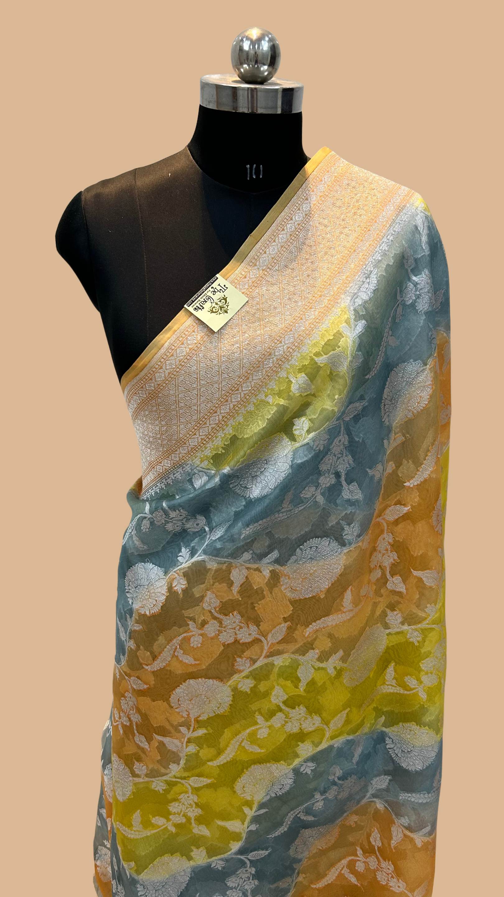 Pure Kora Silk Handloom Banarasi Saree