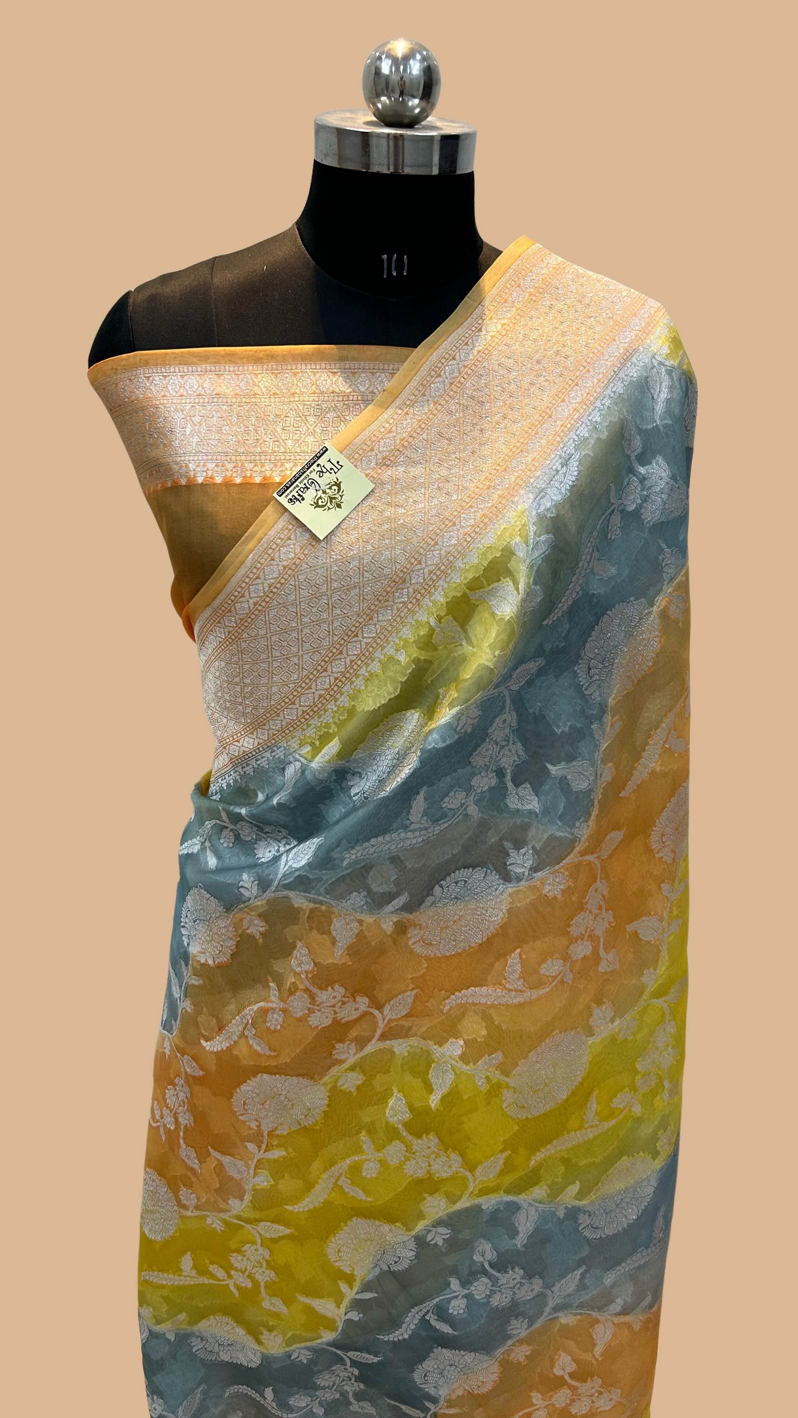 Pure Kora Silk Handloom Banarasi Saree