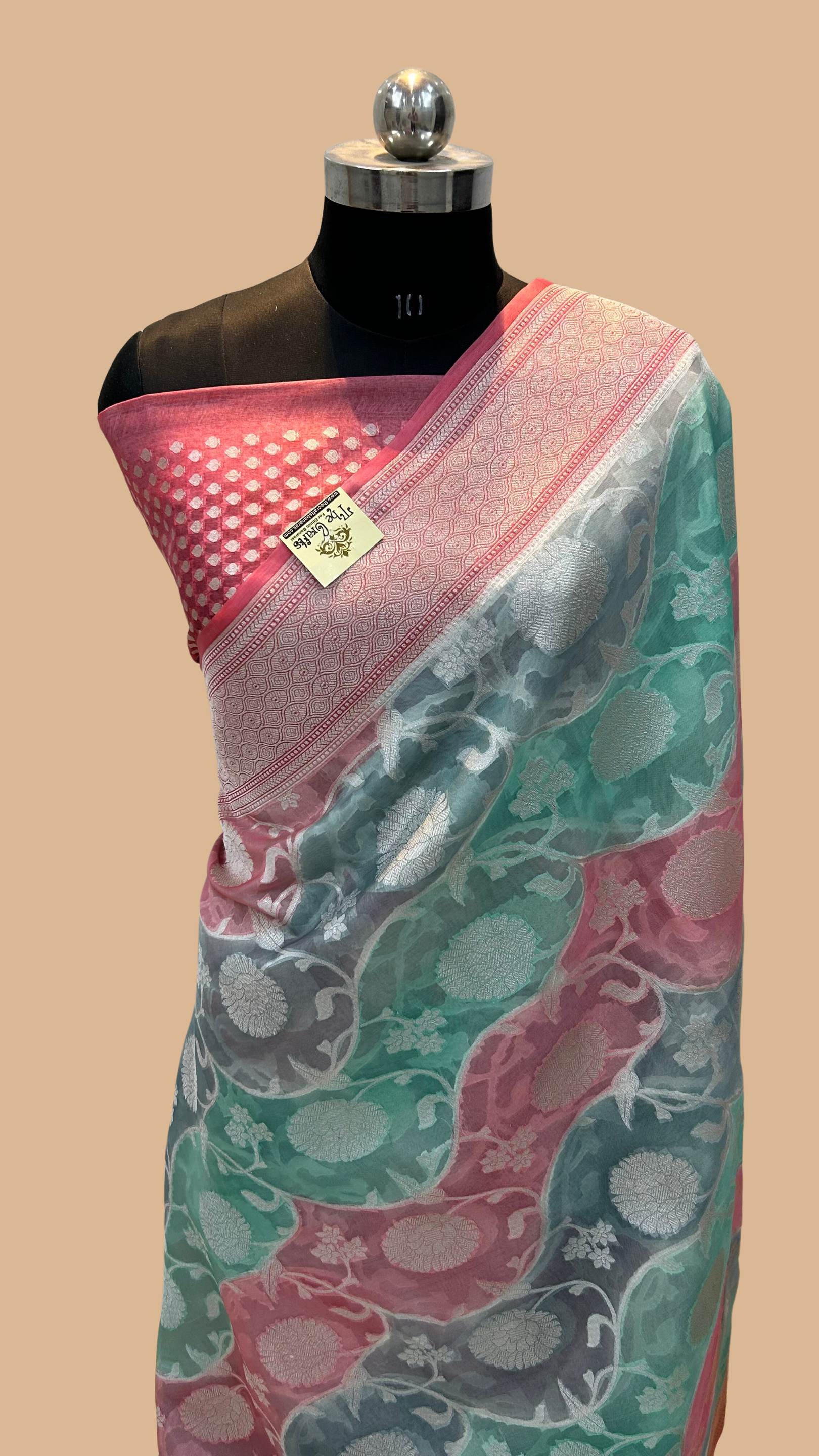 Pure Kora Silk Handloom Banarasi Saree