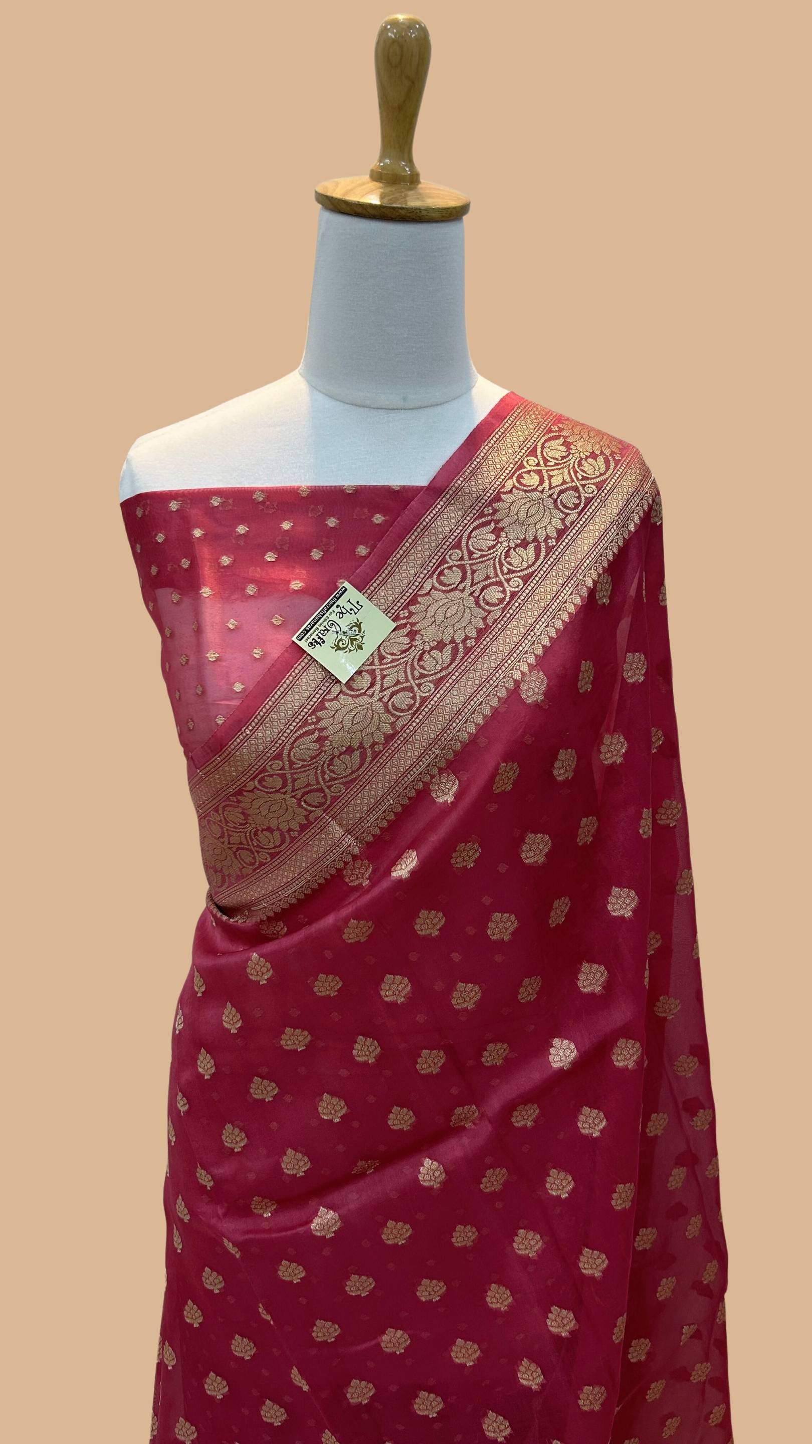 Pure Kora Silk Handloom Banarasi Saree