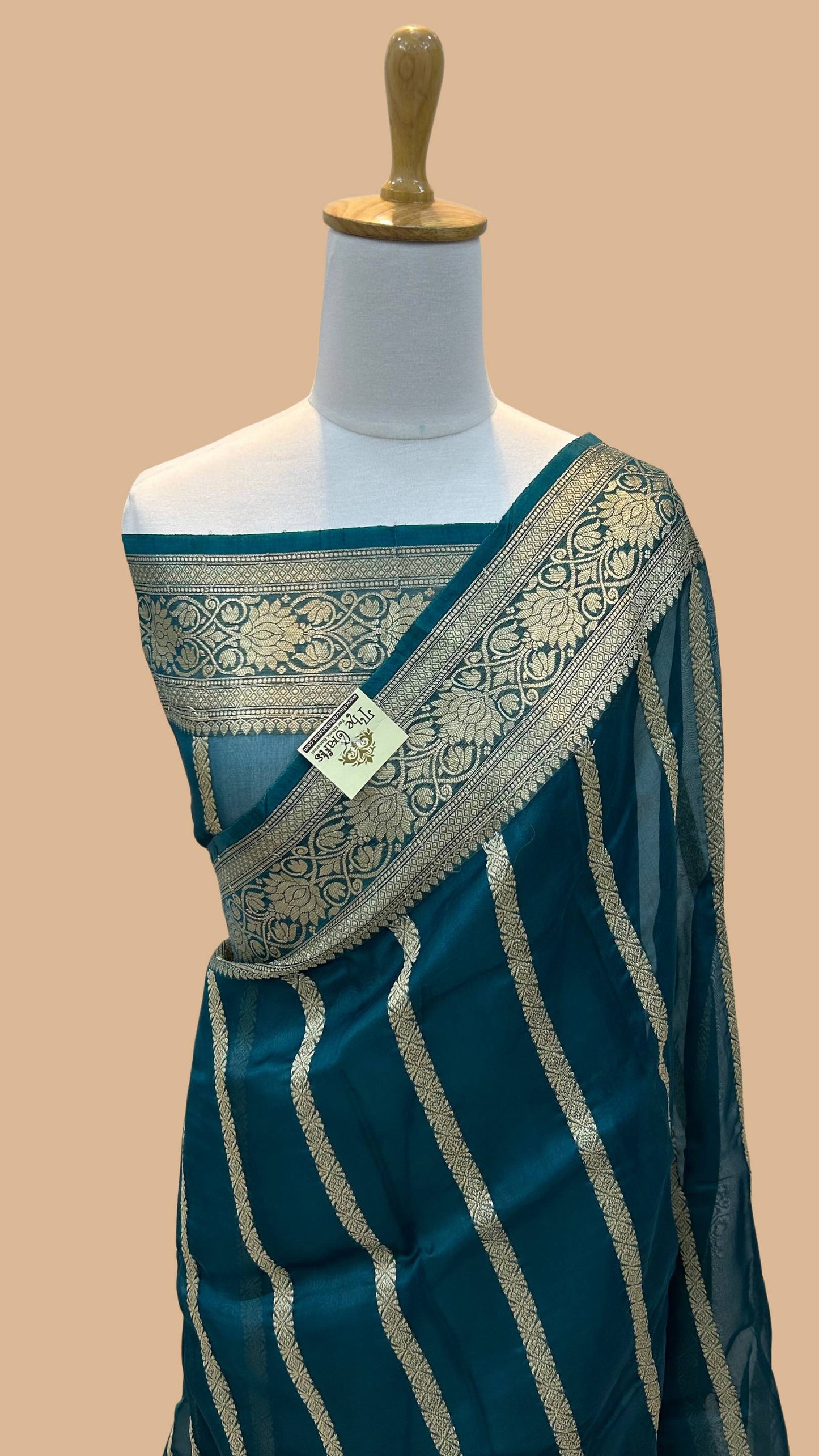 Pure Kora Silk Handloom Banarasi Saree